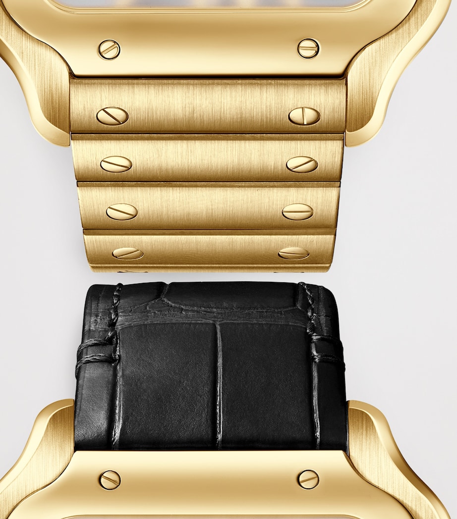 Cartier Large Yellow Gold Santos de Skeleton Watch 28mm Yellow Gold Image 4