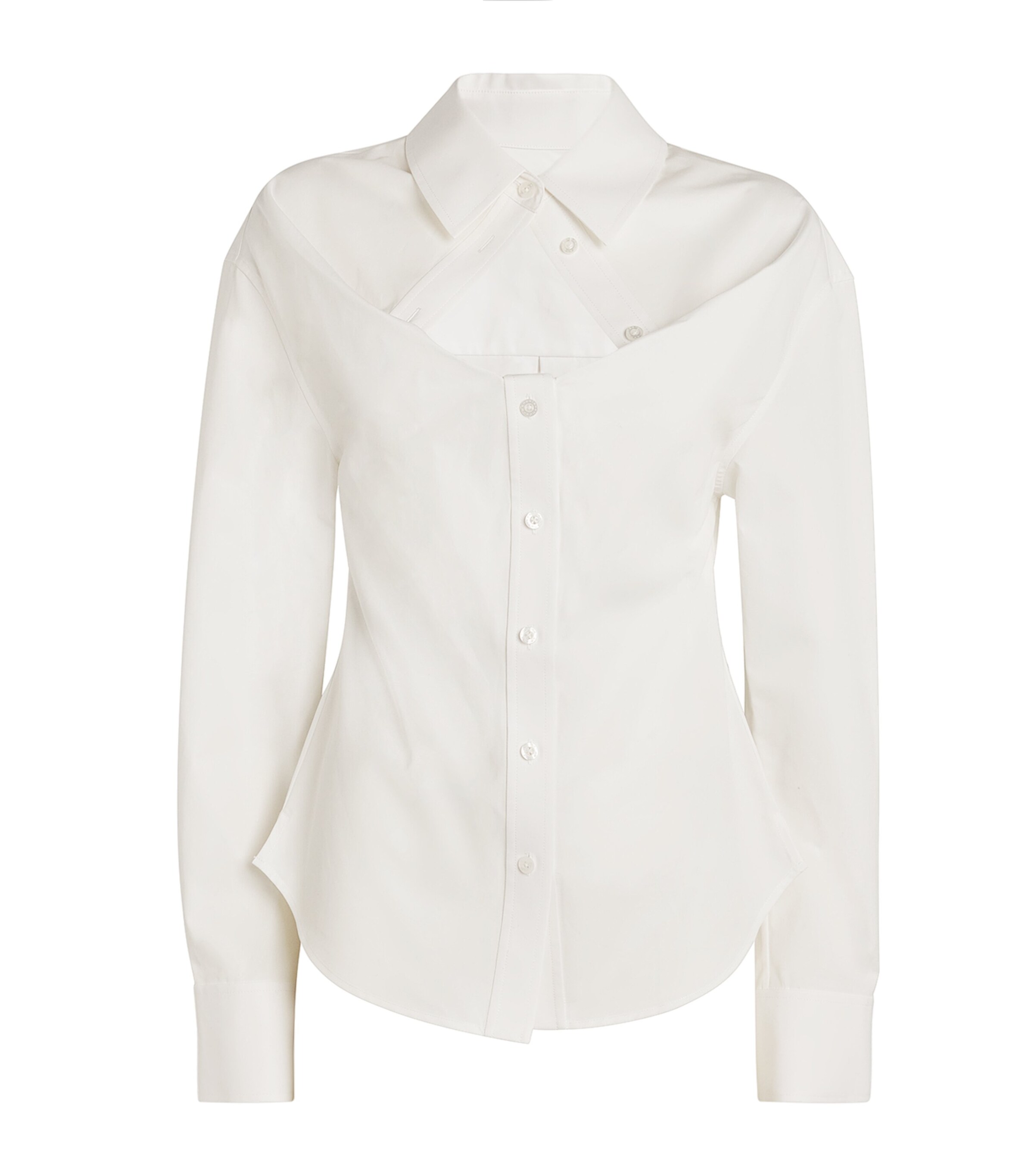 Cotton Deconstructed Shirt 100WHITE Image 1