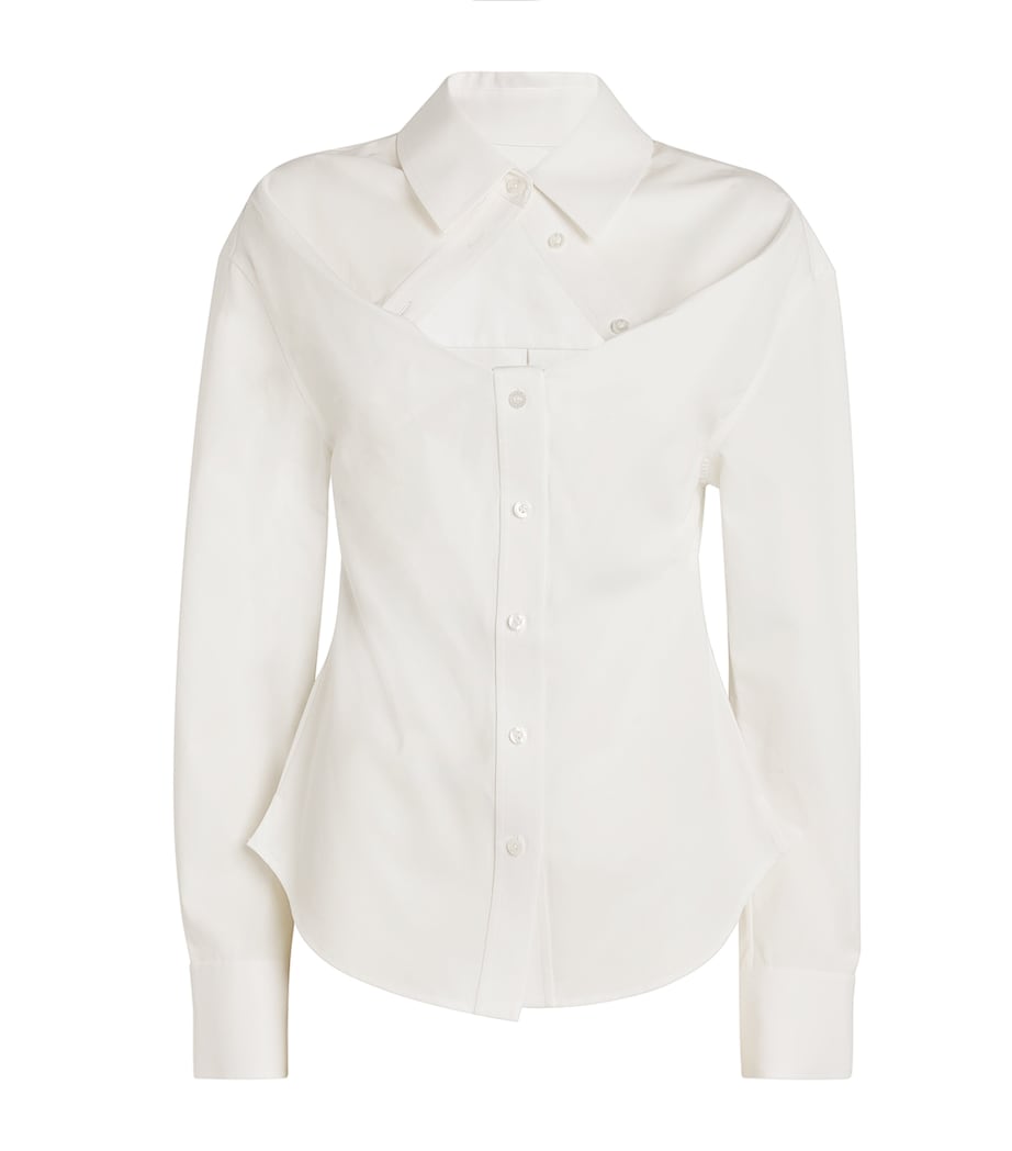 Cotton Deconstructed Shirt 100WHITE Image 1