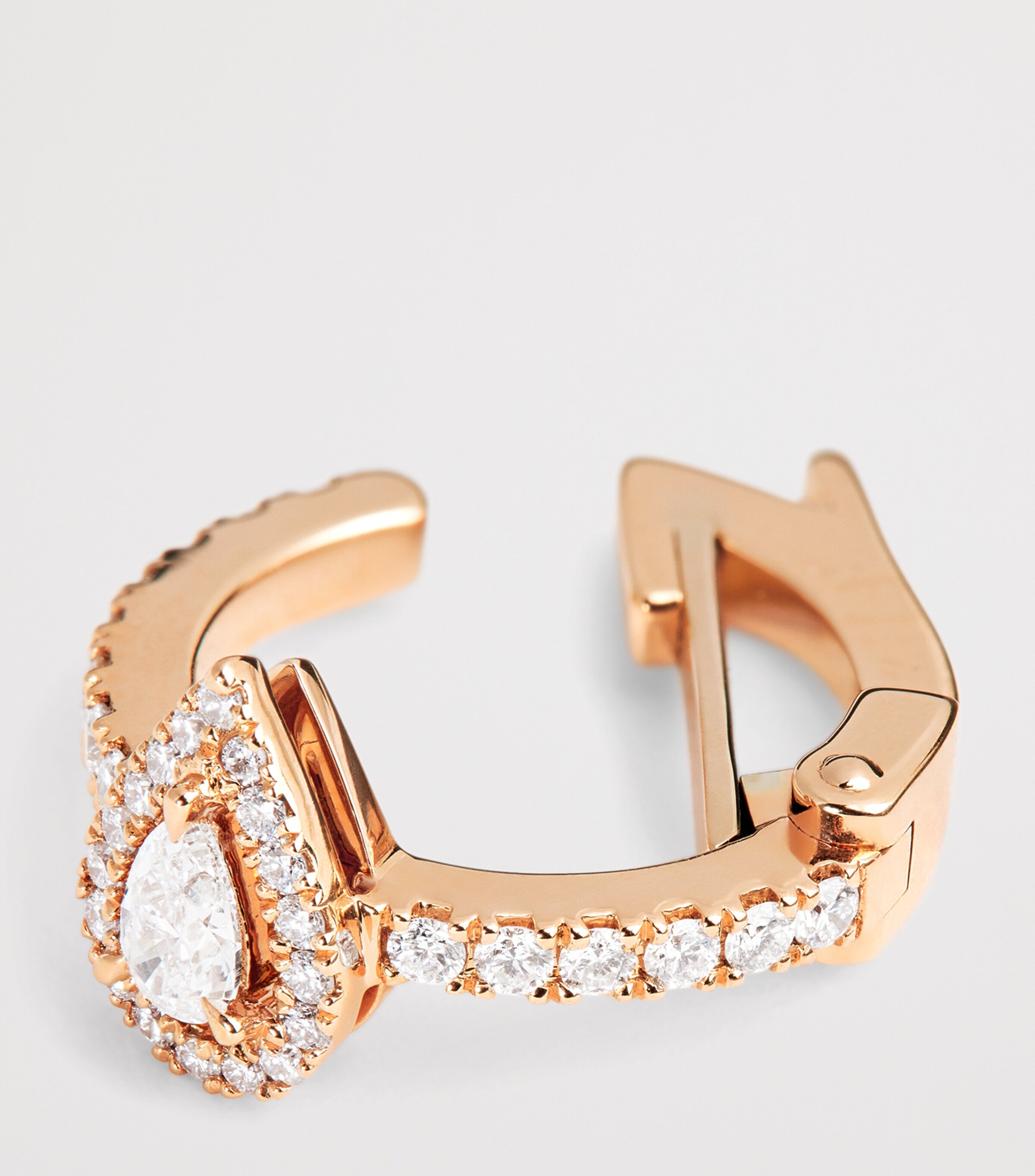 Rose Gold and Diamond My Twin Single Clip-On Earring PINK GOLD Image 5