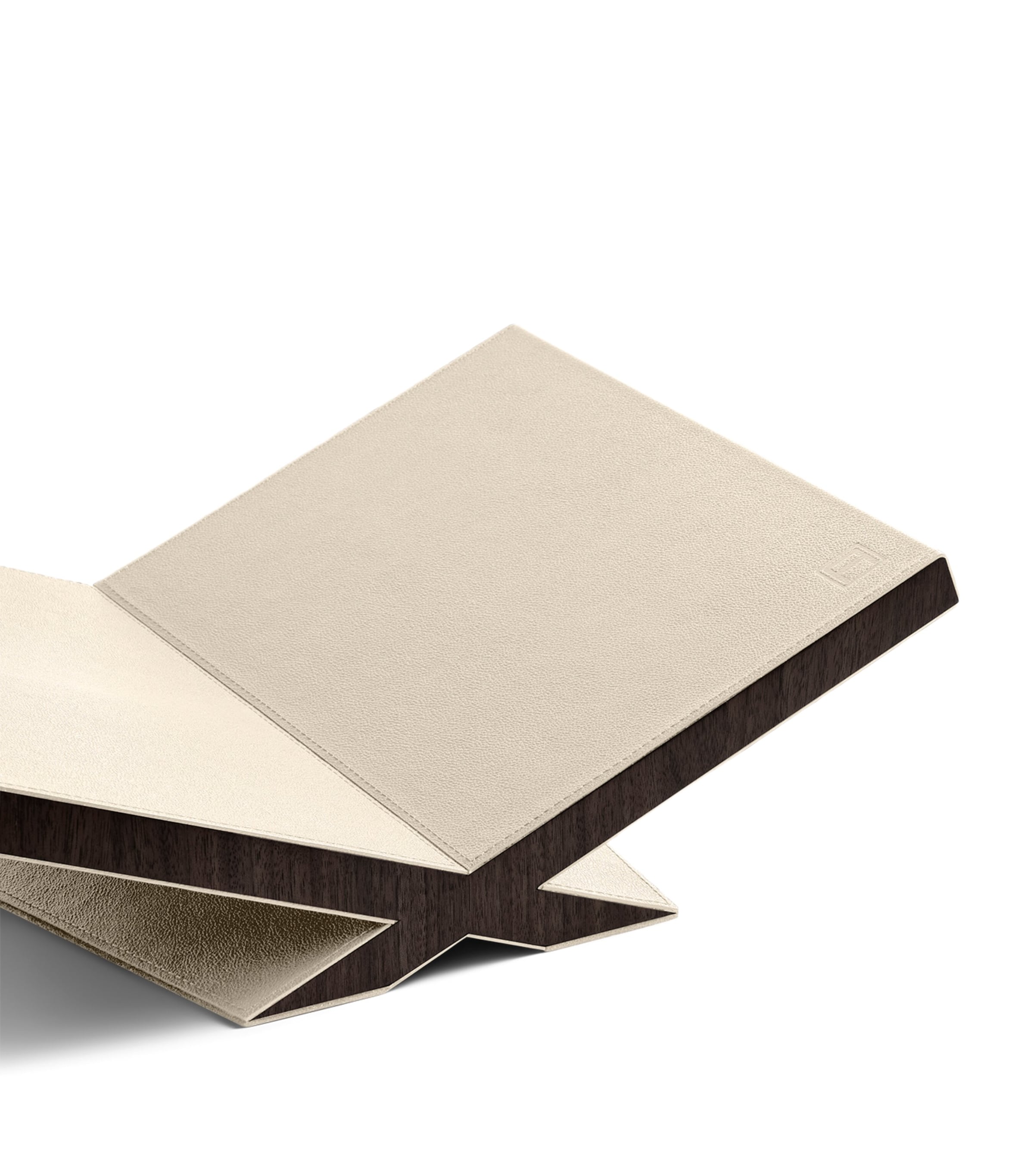 Walnut-Leather Classic Culture Bookstand STONE Image 4