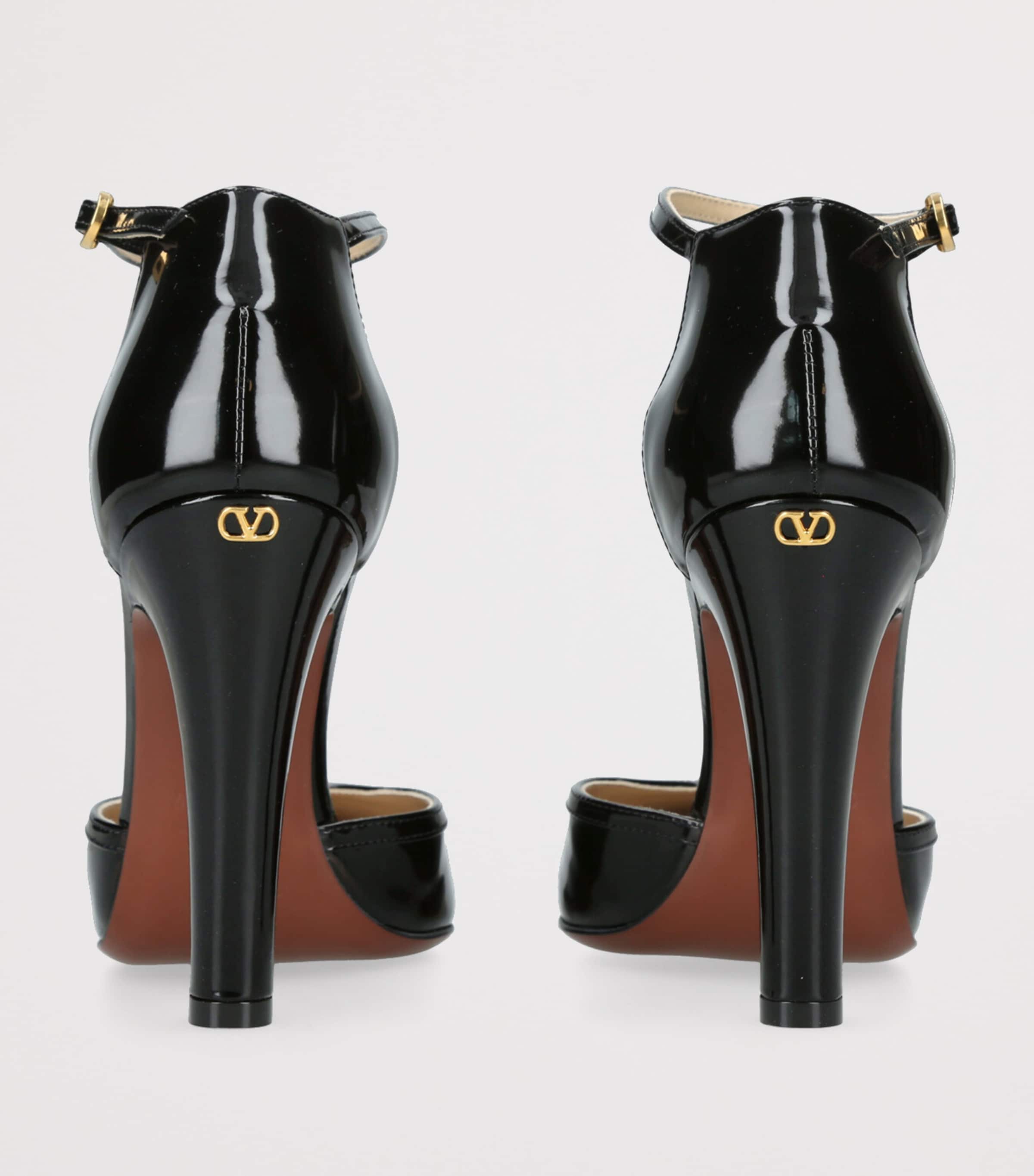 【関税&送料込】Valentino Garavani Hi Dolly Patent Leather P Valentino Garavani Patent Leather Hi Dolly Heeled Pumps 100