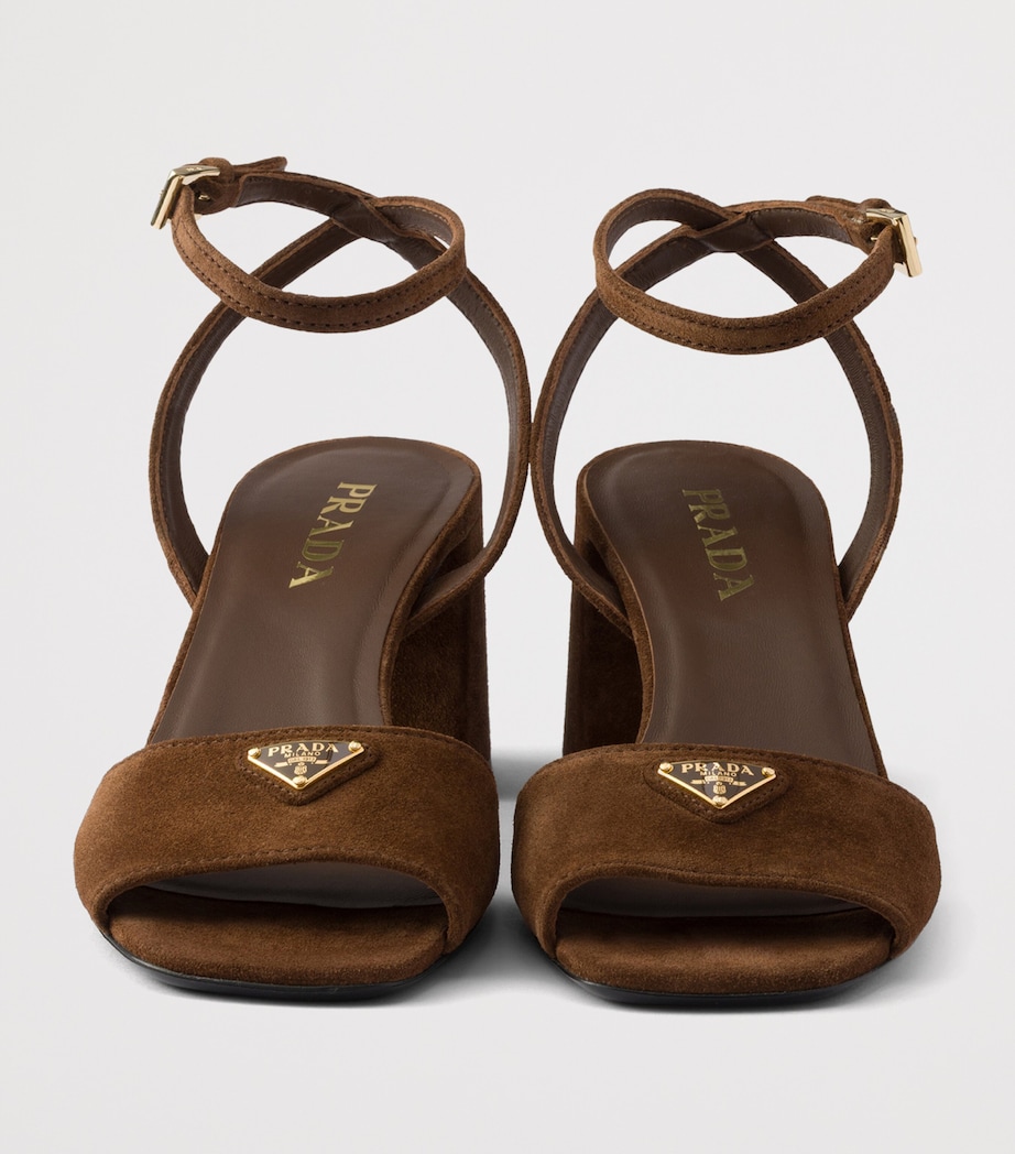 Suede Heeled Sandals 55 F0324 Image 5