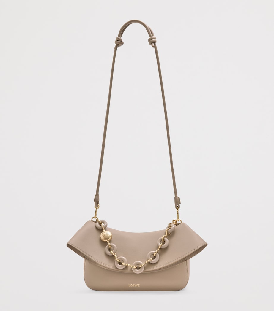 Medium Leather Ola Shoulder Bag SAND Image 8