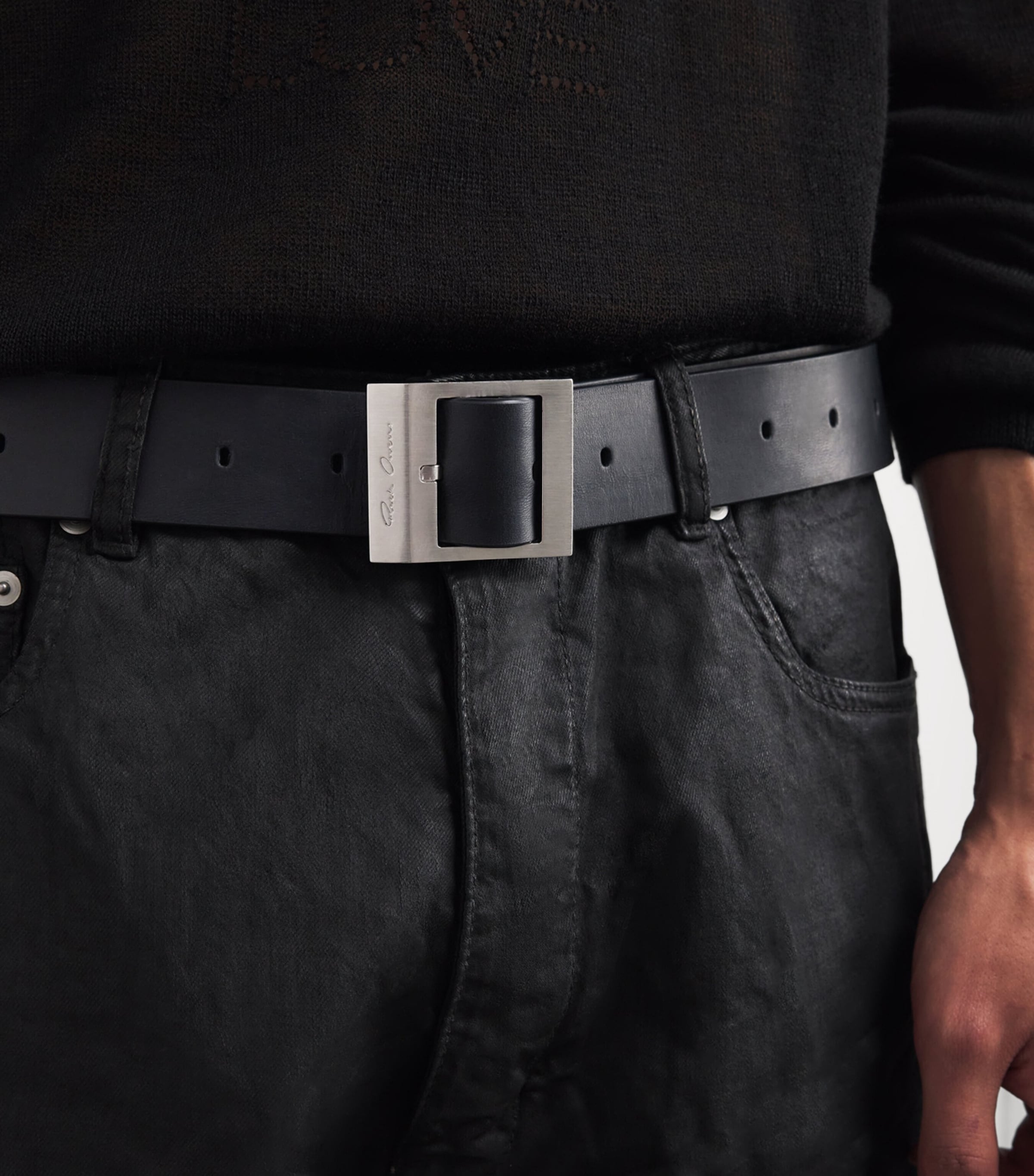 Leather Stooges Belt BLACK/ 09 Image 2