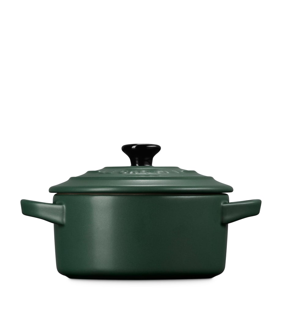 Le Creuset Petite Stoneware Round Casserole Dish (13.5cm) Green Image 3
