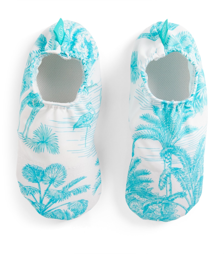 Jungle Print Beach Shoes JUNGLE TURQUOISE Image 1