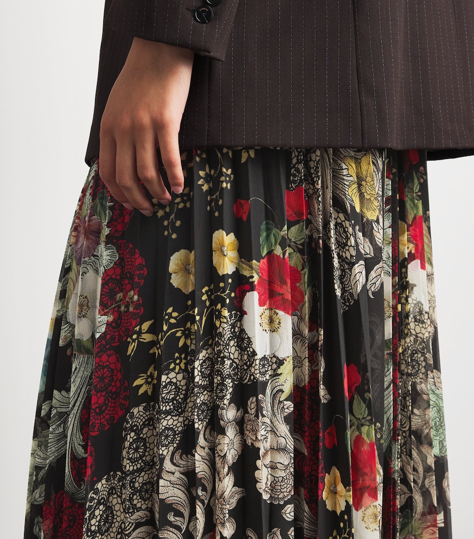 Alice+Olivia Womens Pleated Katz Maxi Skirt Free Spirit Image 3