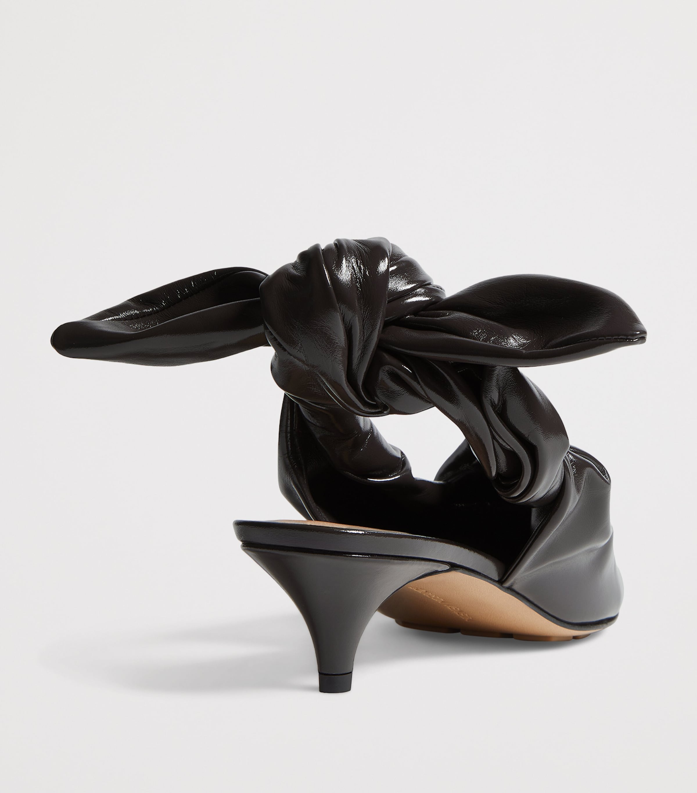 Bottega Veneta Leather Knot Slingback Heels 40 Image 5