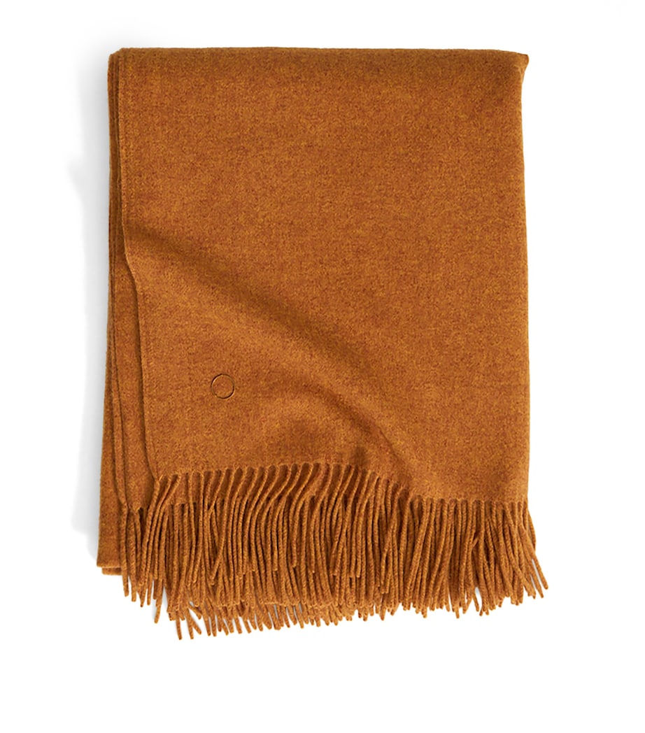 Cashmere Uno Throw (200cm x 145cm) HONEY Image 1