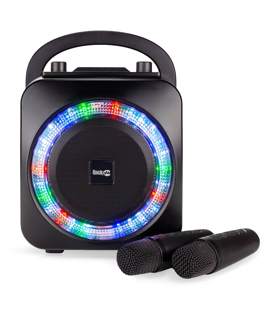 Rechargeable Bluetooth Karaoke Machine with 2 Wireless Microphones MULTI Image 6