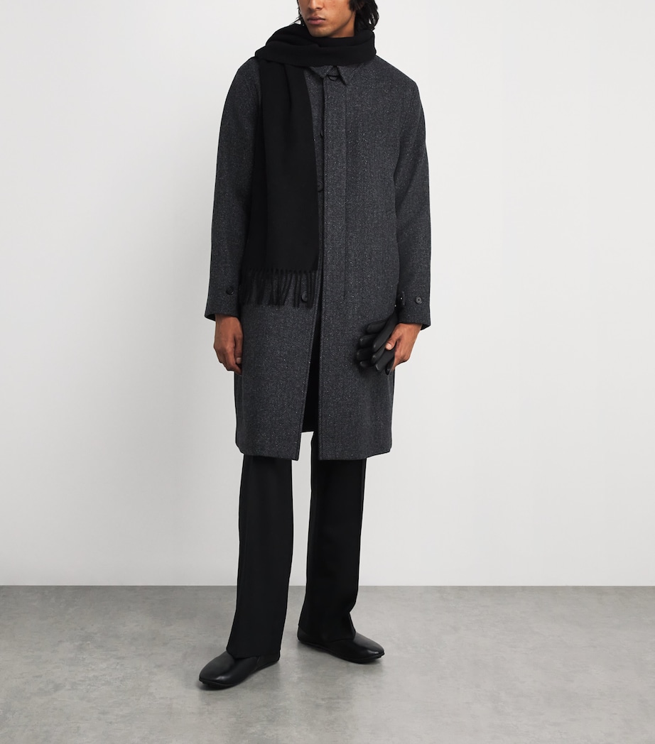 Wool-Blend Herringbone Coat 066 HCH CHARCOAL Image 2