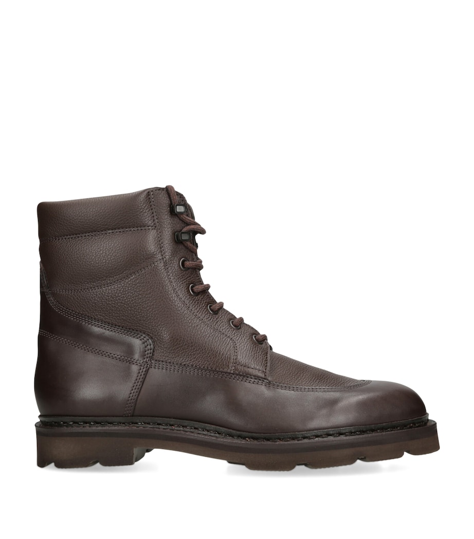 Leather Weekend Boots DARK BROWN Image 1