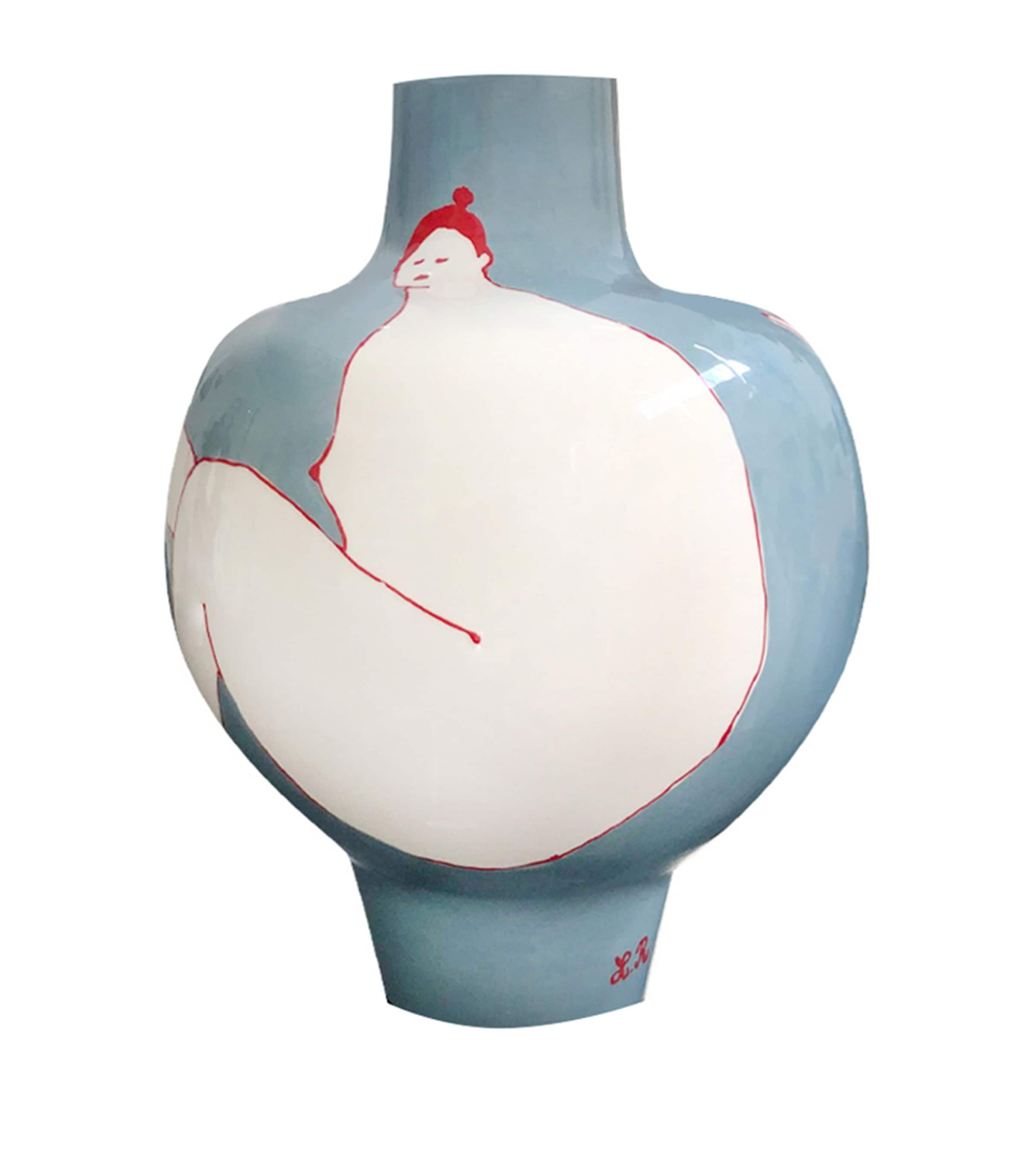 Shop Laetitia Rouget Queen Vase In Blue