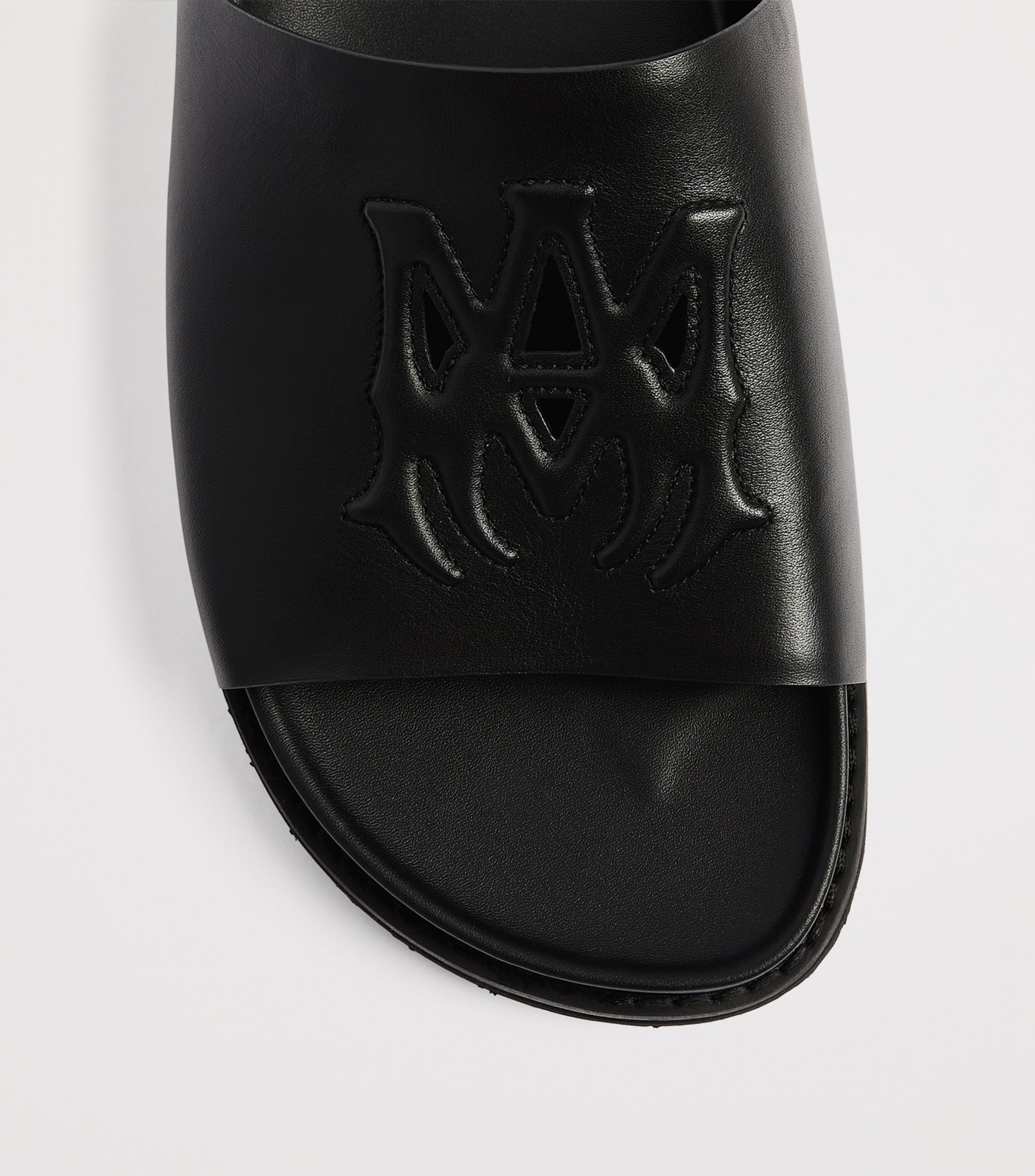 AMIRI Leather MA Sandals Black Image 4