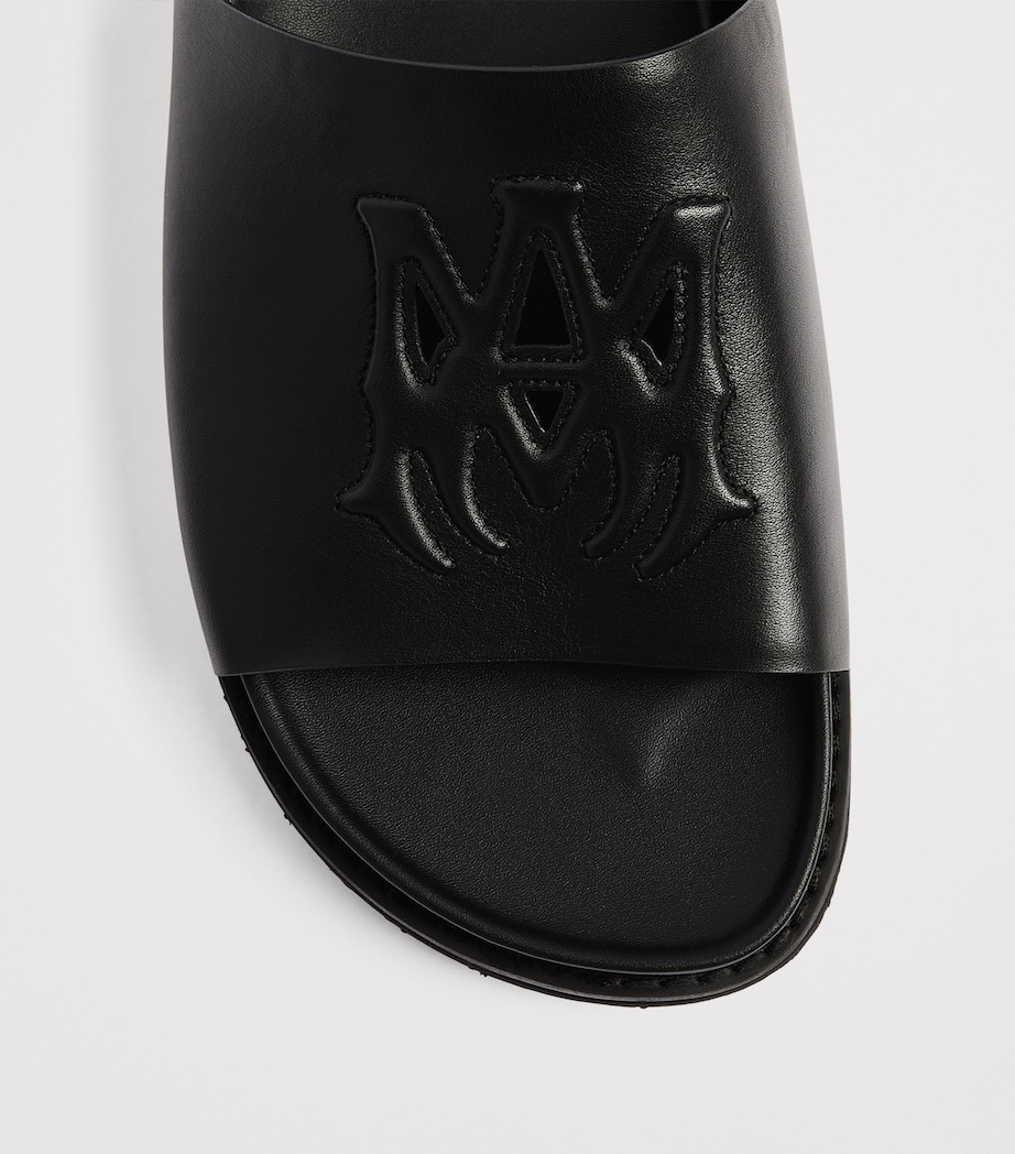 AMIRI Leather MA Sandals Black Image 4