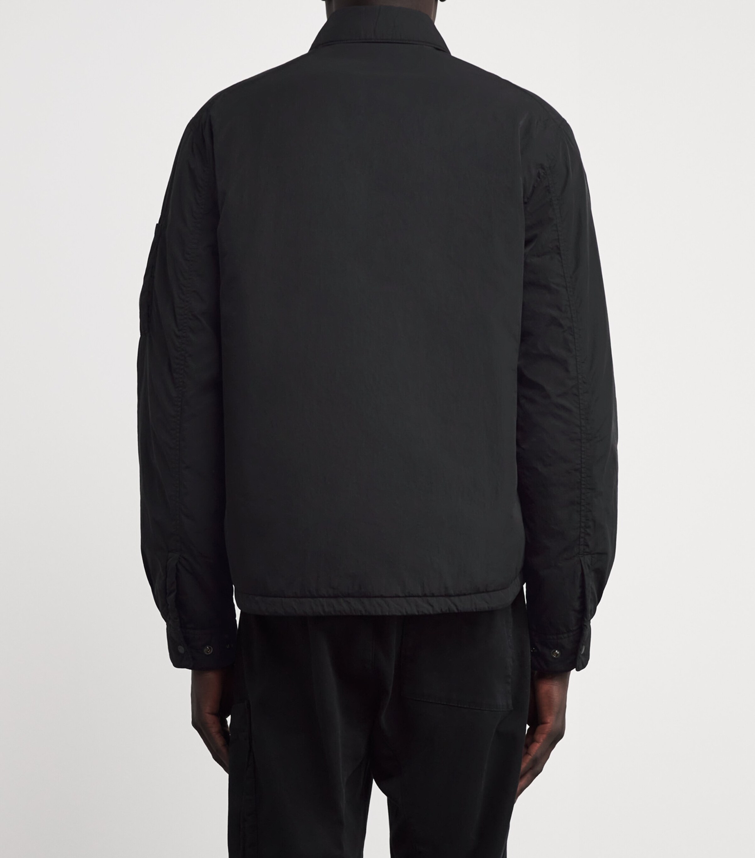 C.P. Company Mens Padded Overshirt Black Image 4