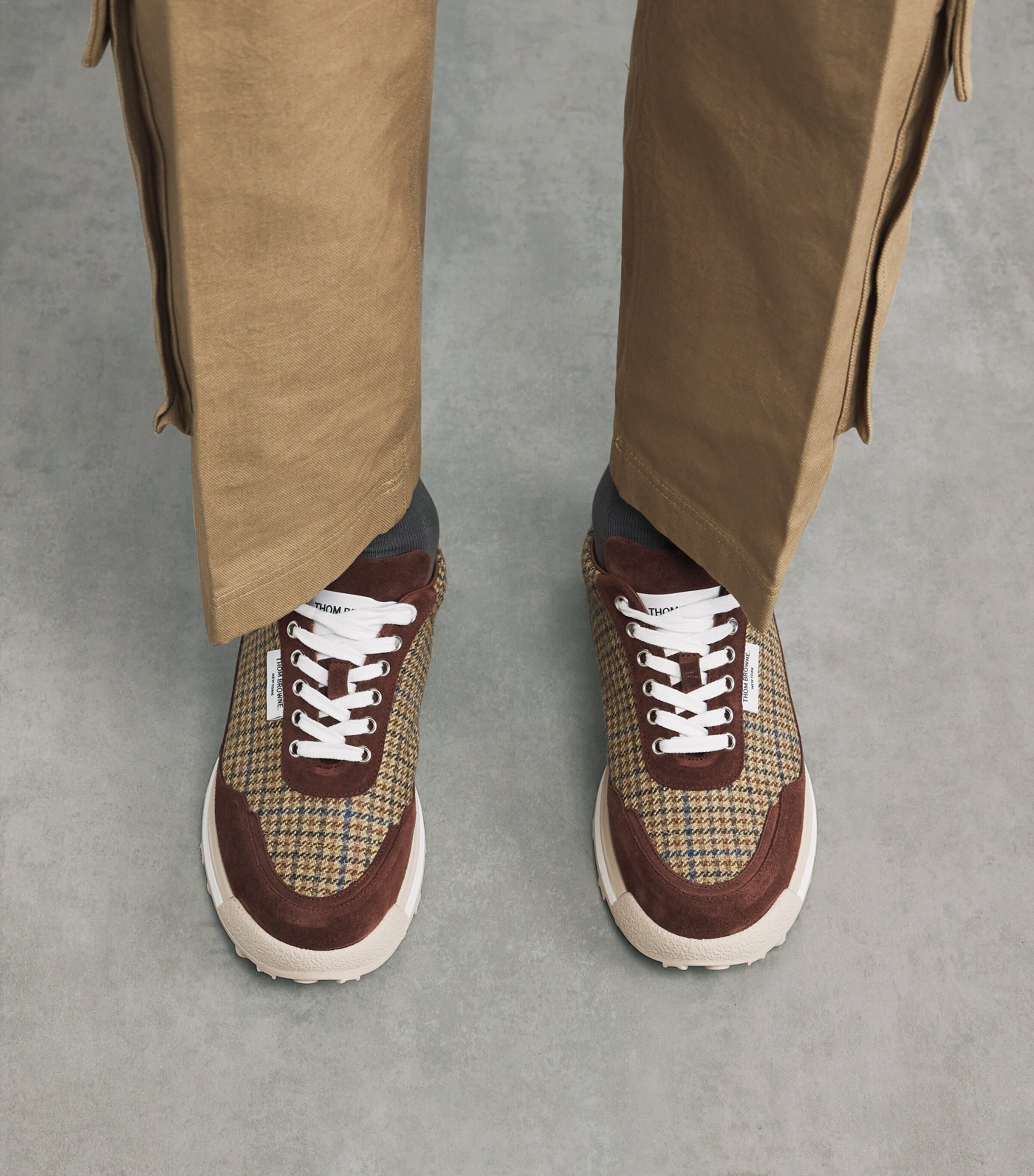 Suede Check Alumni Sneakers BROWN Image 2
