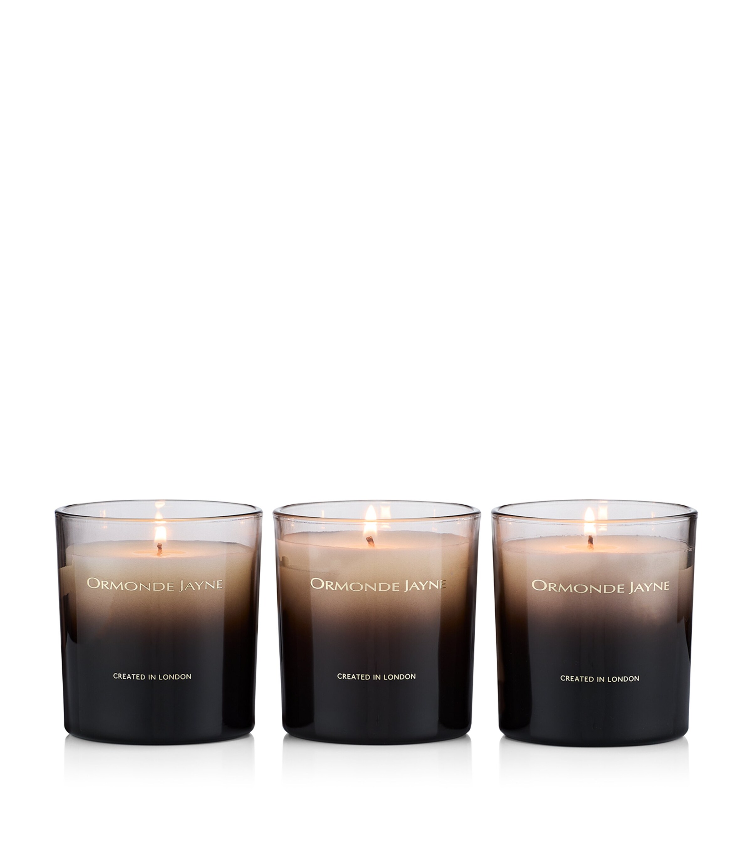Floral Candle Gift Set (3 x 170g) BROWN Image 2