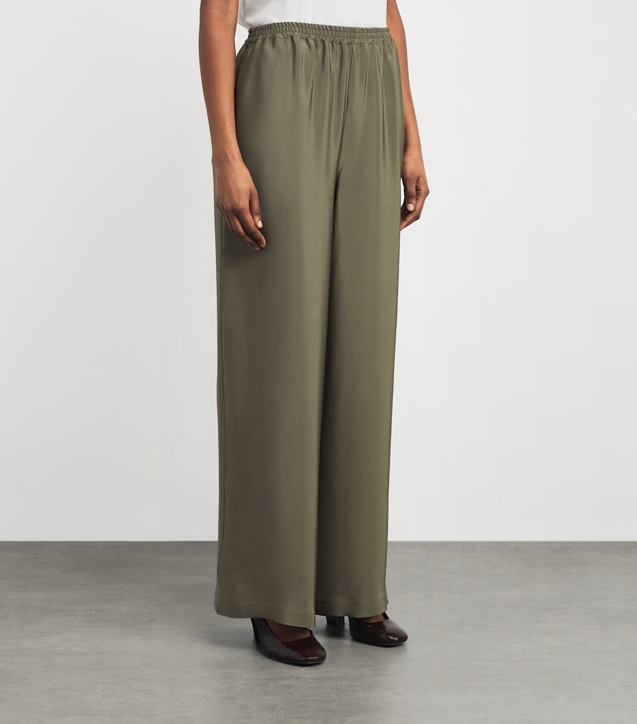 Silk Flared Trousers OLIVDARK Image 3