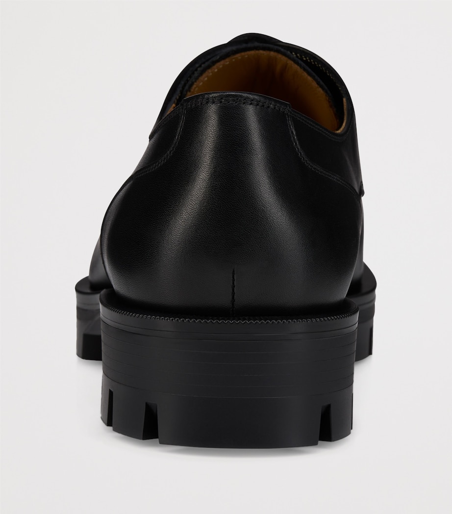 Davisol Lion Leather Derby Shoes BK01 Image 4