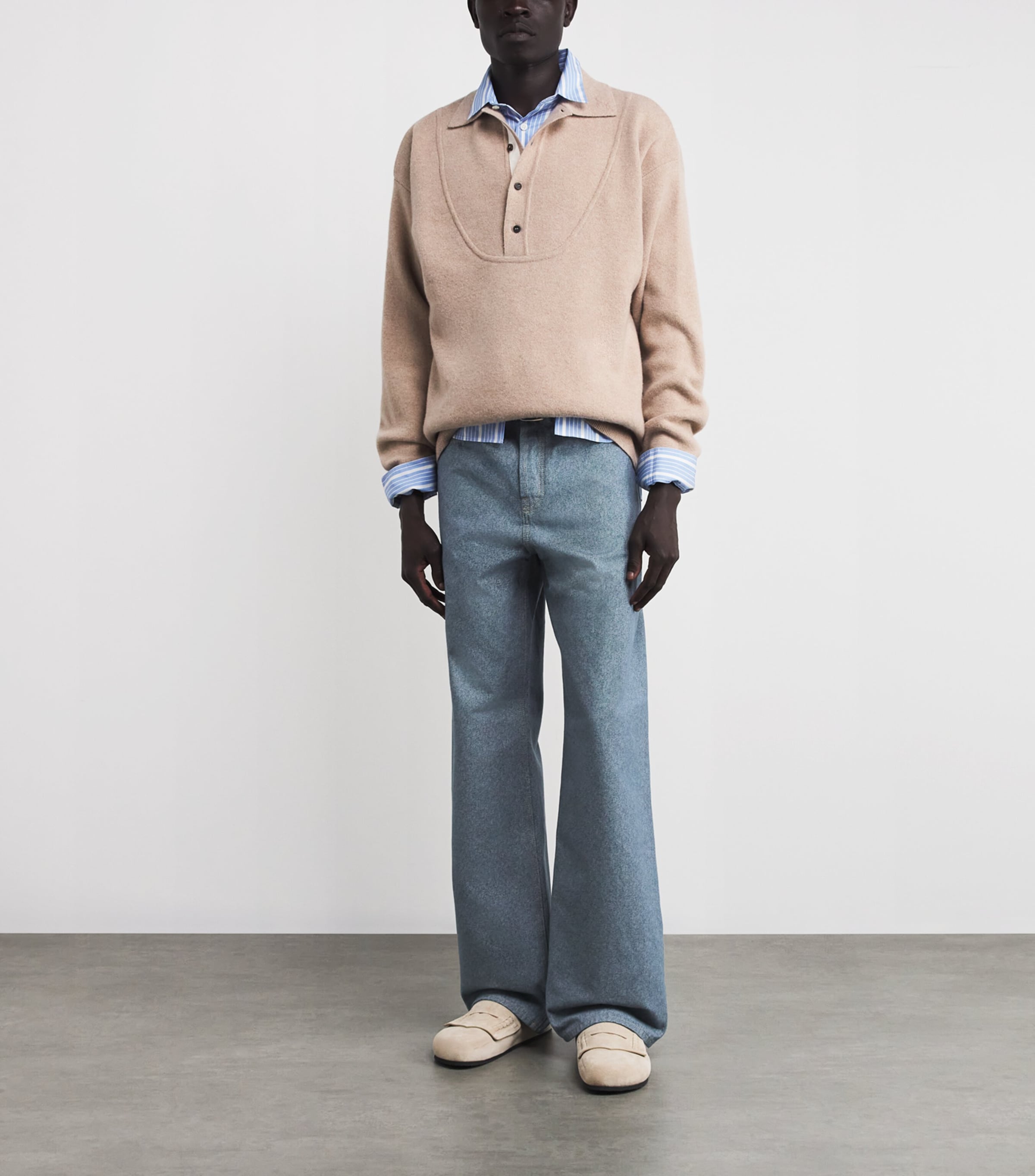 Jacquemus Mens Straight Jeans Blue Image 2