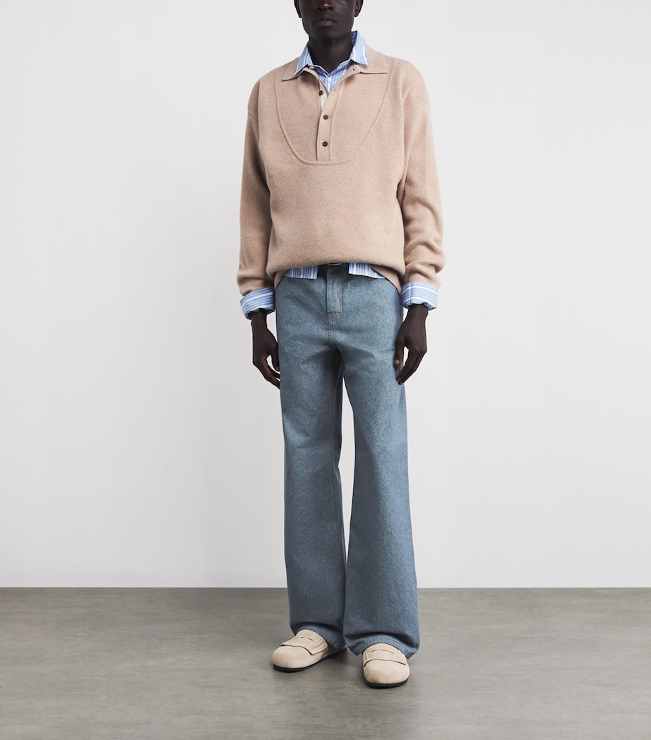 Straight Jeans 330-BLUE Image 2