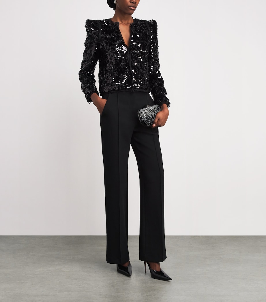 Sequinned Shai Jacket BLAC BLACK Image 2