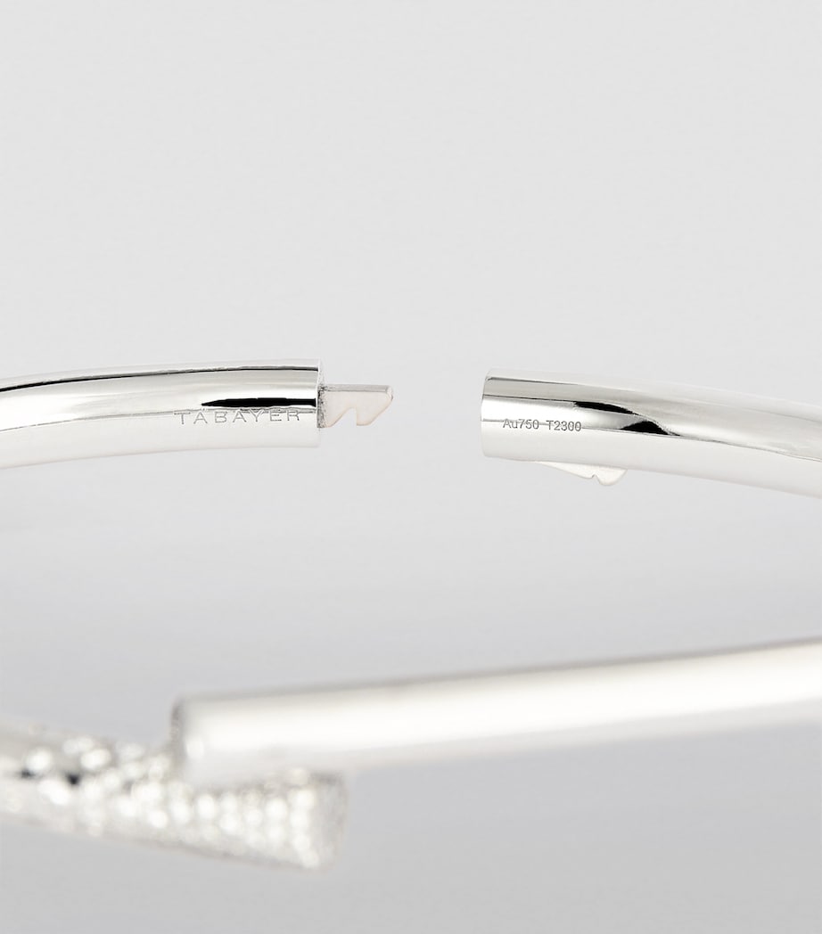 White Gold and Diamond Oera Bangle WHITE GOLD Image 6