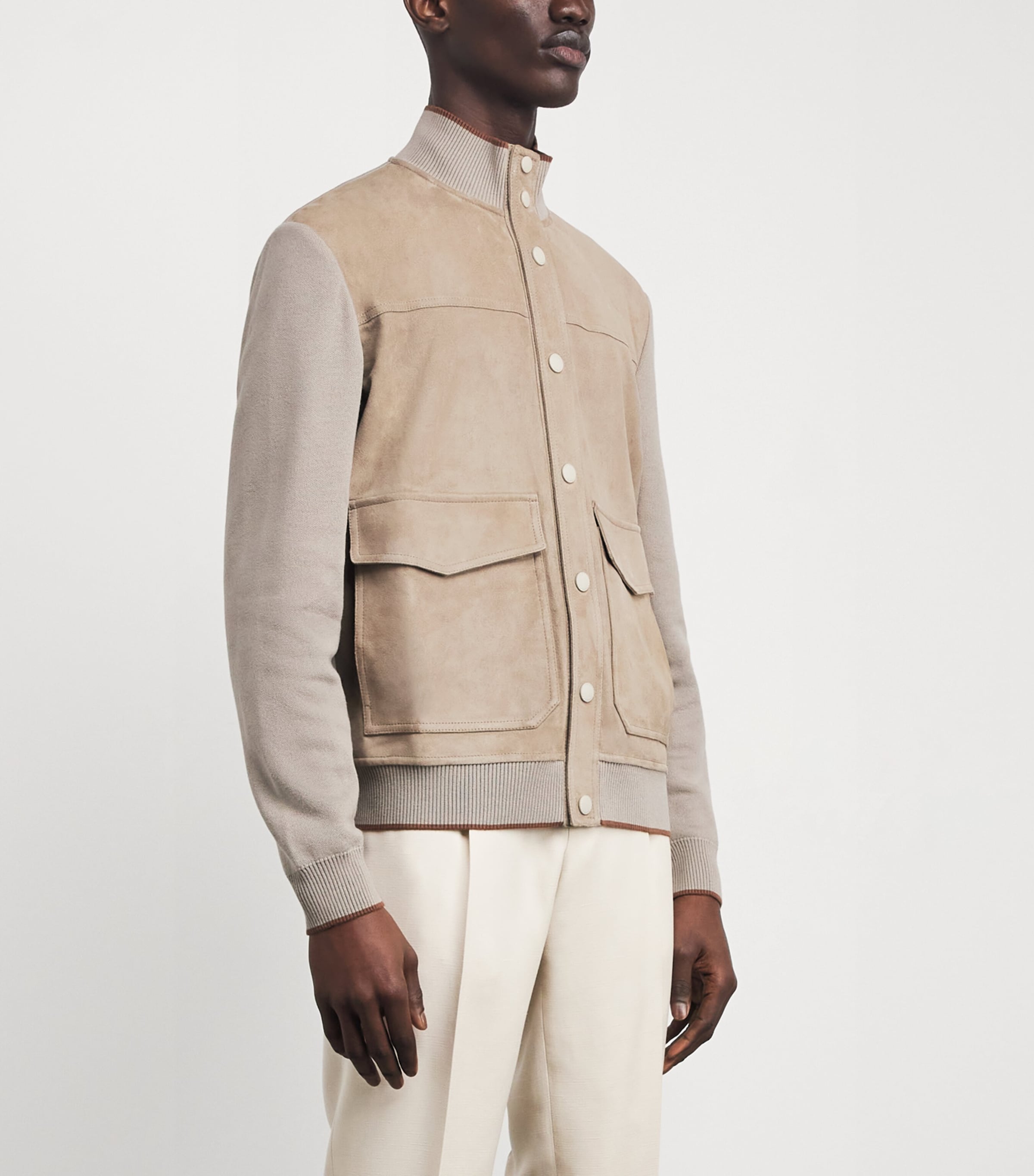 Suede-Front Hybrid Jacket 703 Image 3