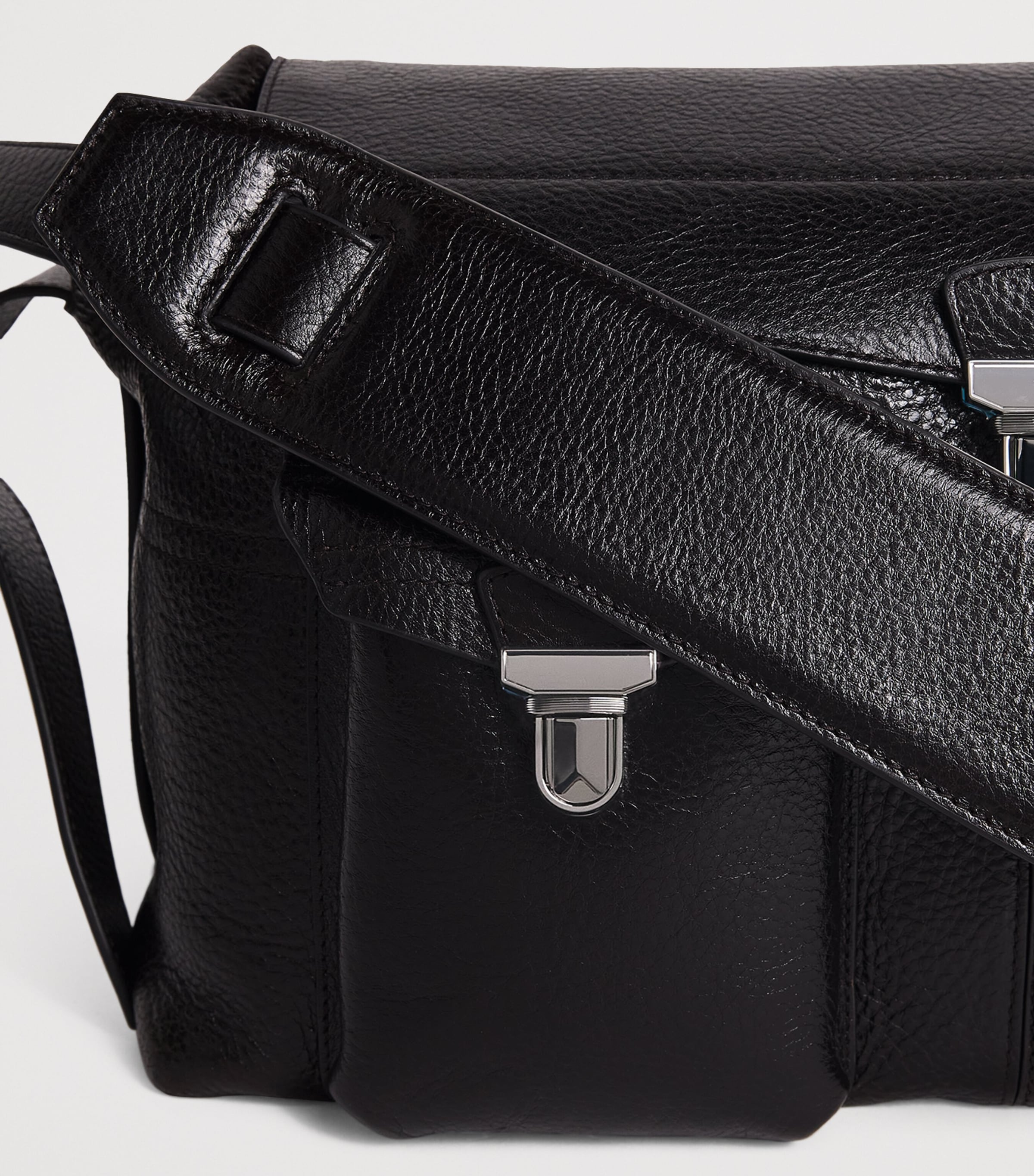 Nappa Leather Gear Week-End Bag ESPRESSO/ BR495 Image 4