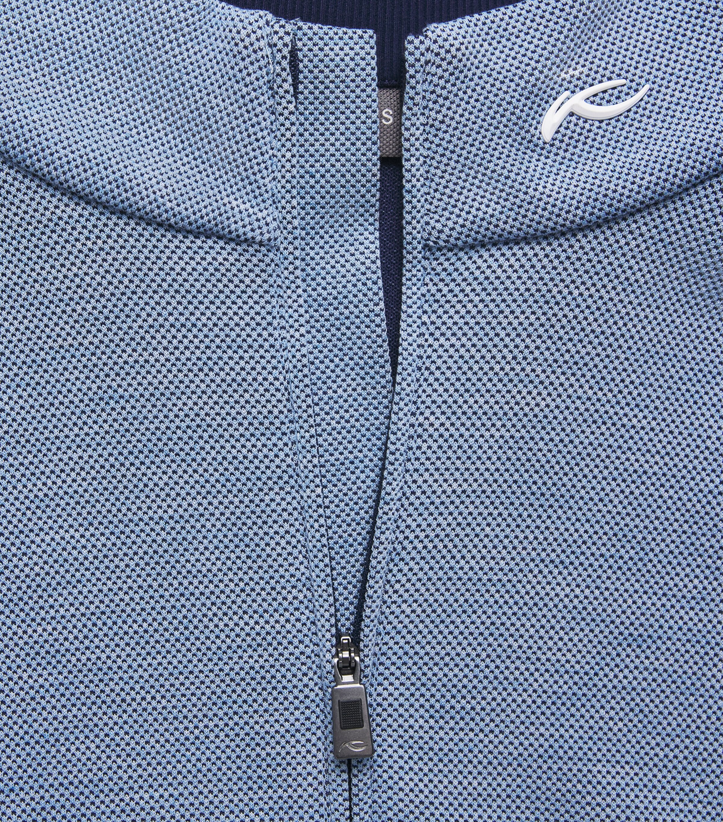 KJUS Mens Essentials Quarter-Zip Sweatshirt Vpor Blu/atlanta Blu Image 6