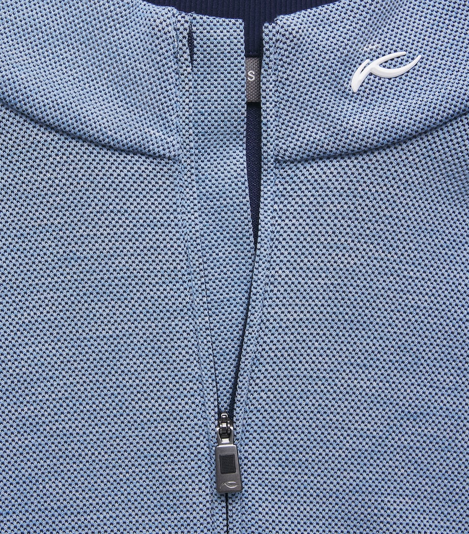 KJUS Mens Essentials Quarter-Zip Sweatshirt Vpor Blu/atlanta Blu Image 6