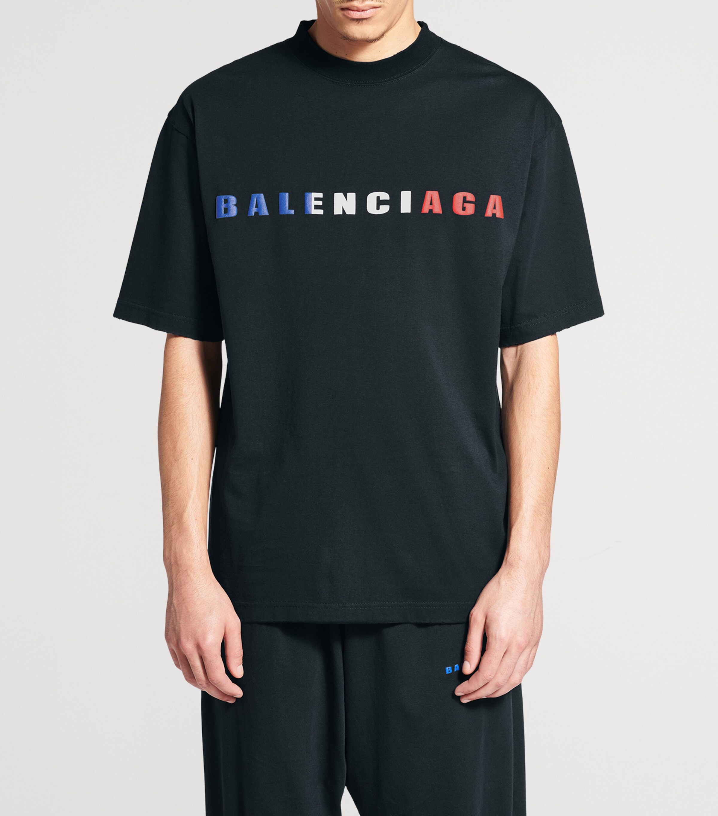 Balenciaga Mens Cotton International T-Shirt Image 2