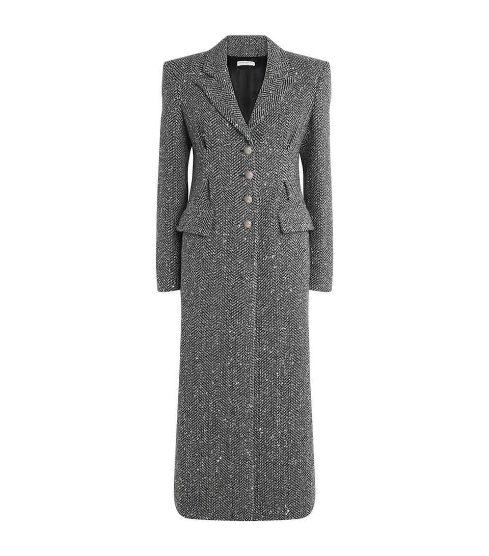 Tweed Sequinned Coat