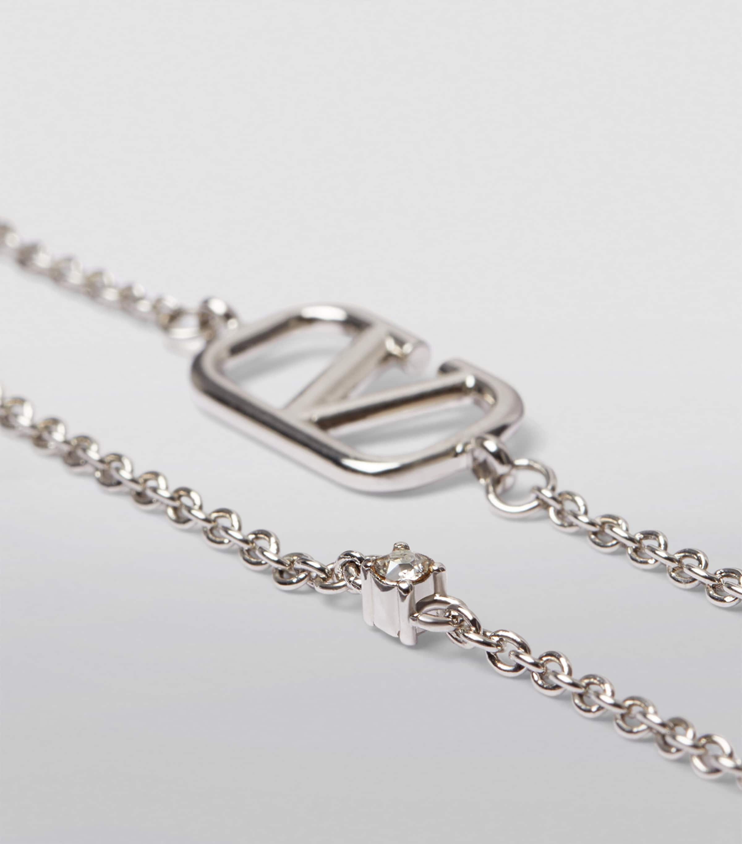 Embellished VLogo Necklace 68S Image 2