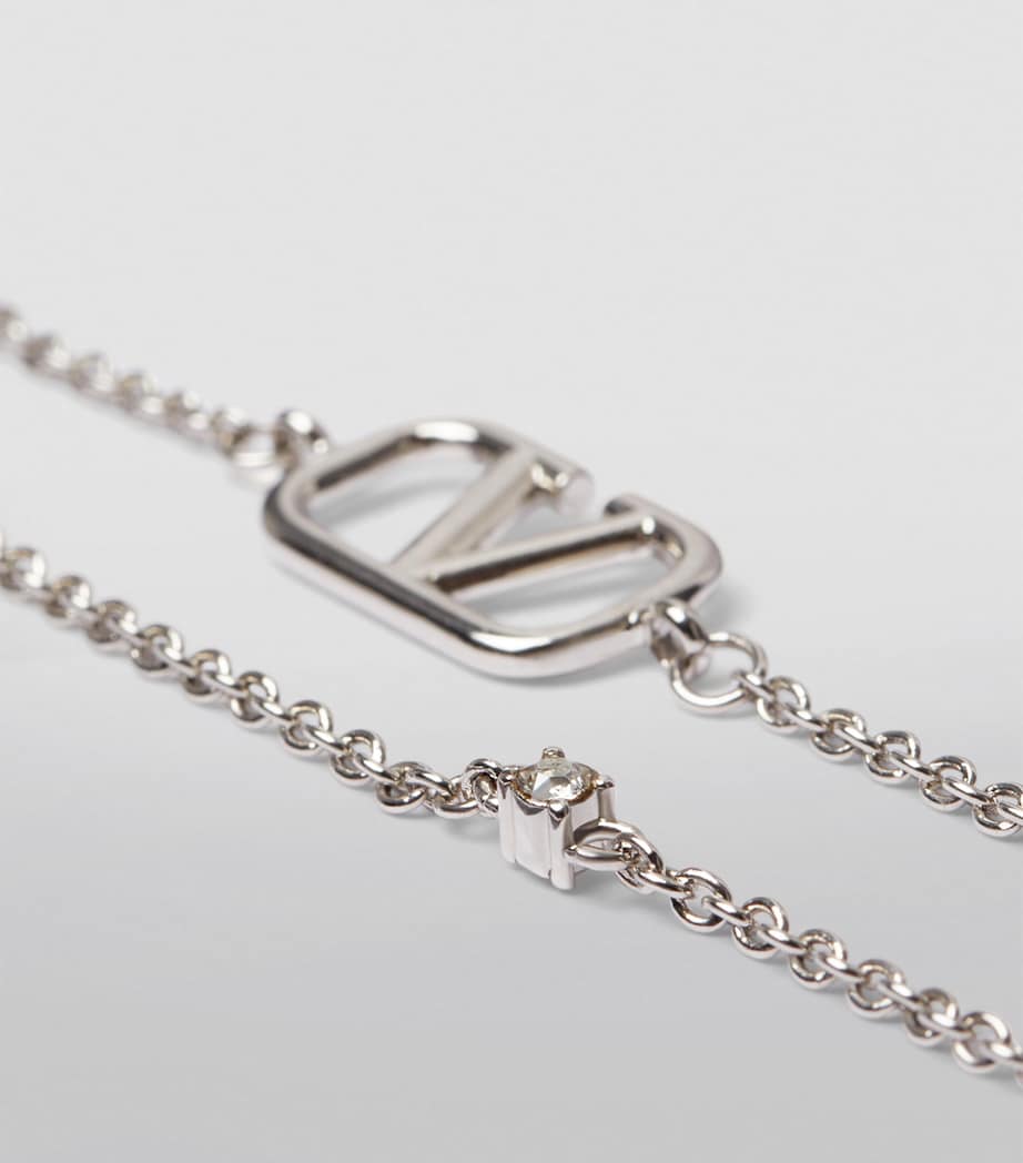 Embellished VLogo Necklace 68S Image 2