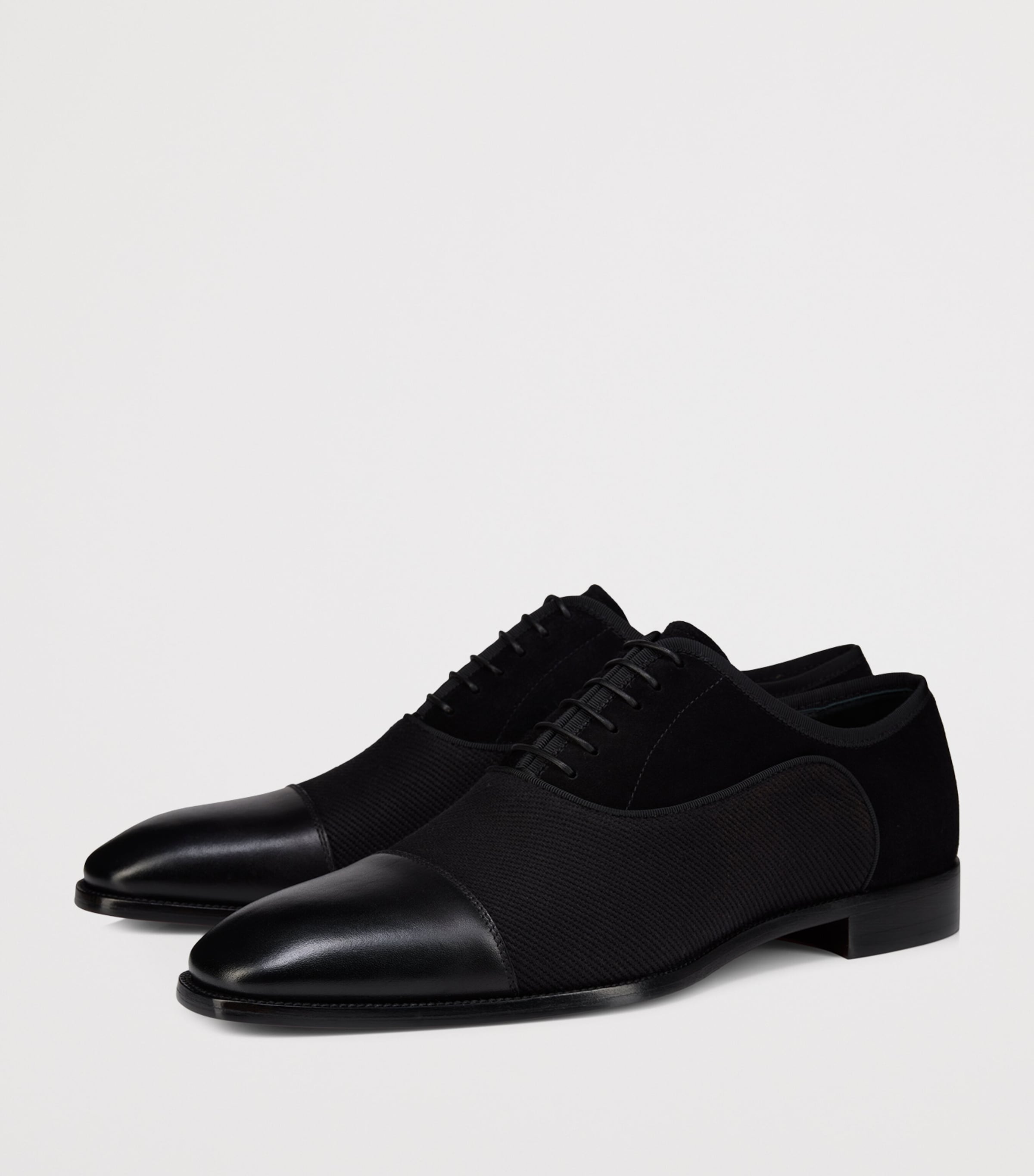 Greggory Leather-Blend Oxford Shoes BK01 Image 2