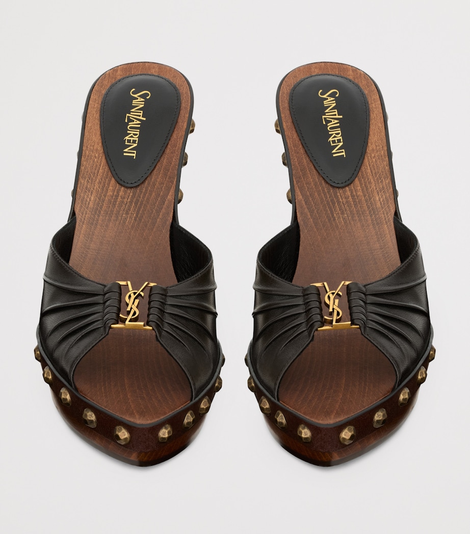 Leather Babylone Clog Mules 115 2299 Image 2