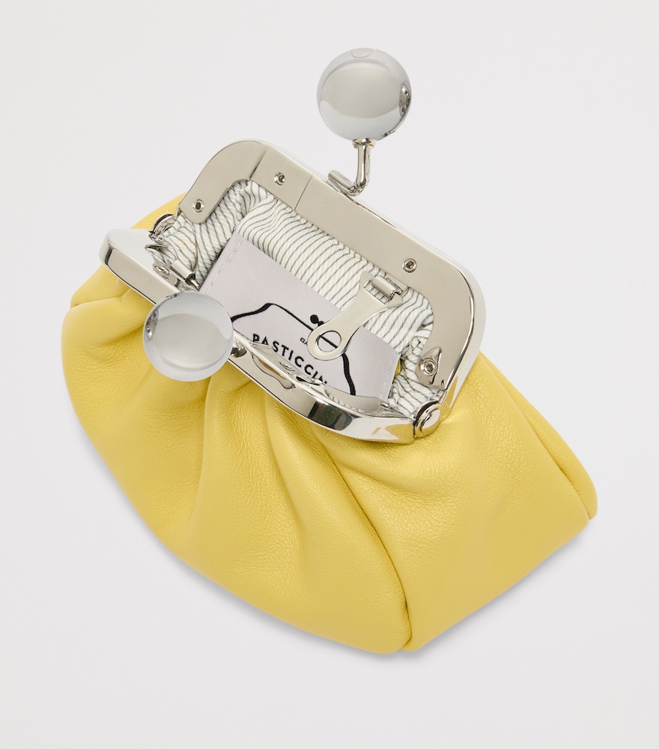 Weekend Max Mara Leather Pasticcino Bag Charm Yellow Image 4