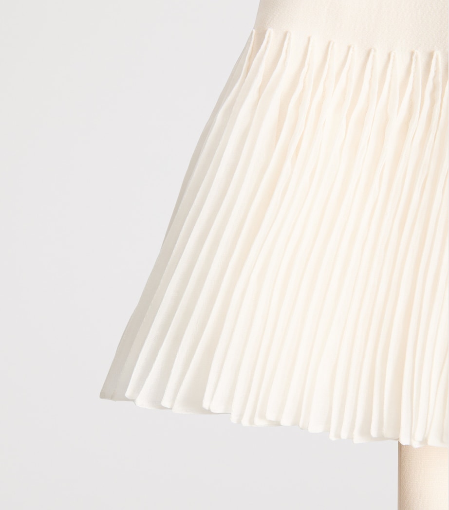 Valentino Womens Silk-Wool Ruffle Mini Dress Image 7