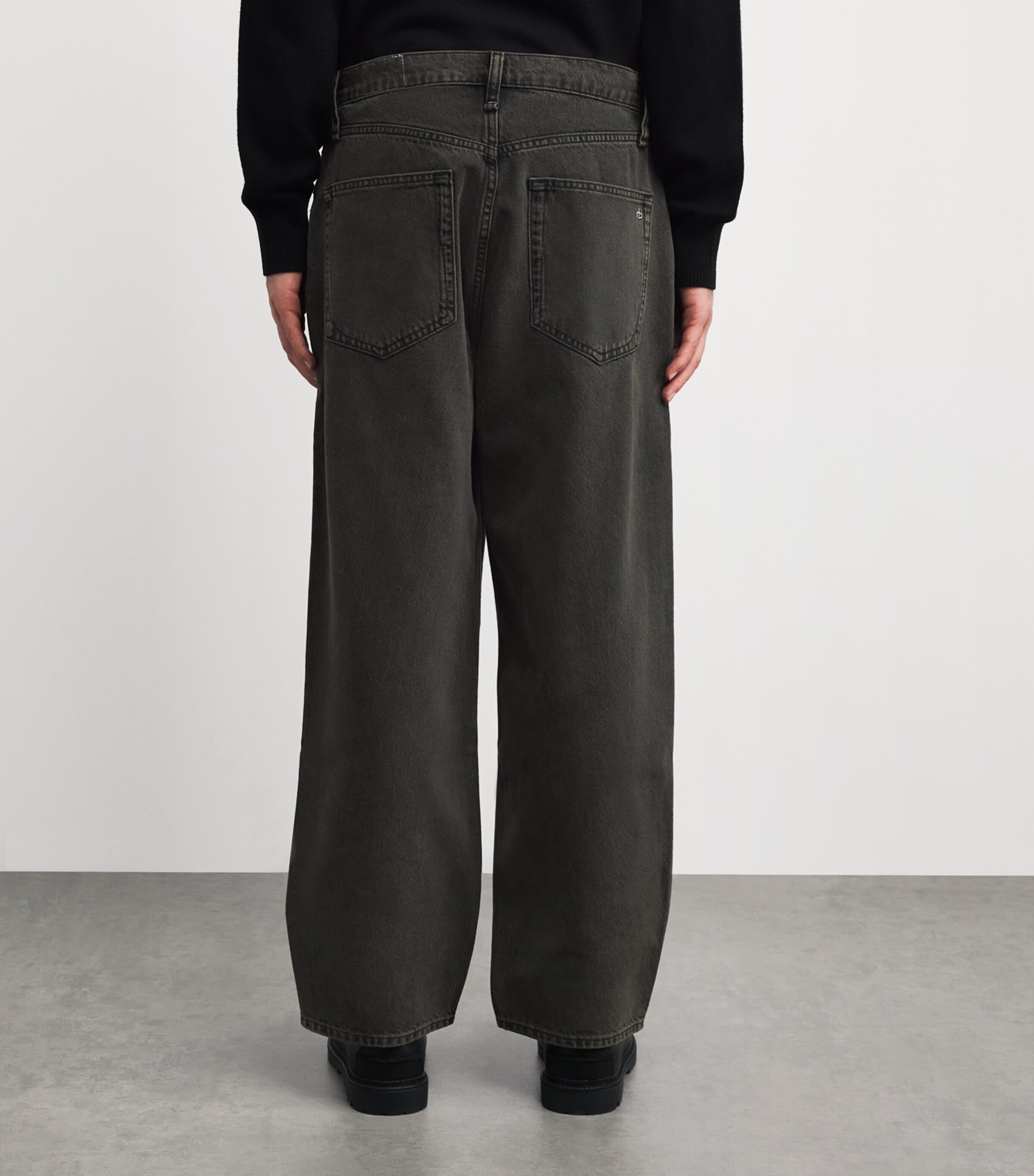 rbBAGGY Authentic Rigid Jeans BRNBK Image 4