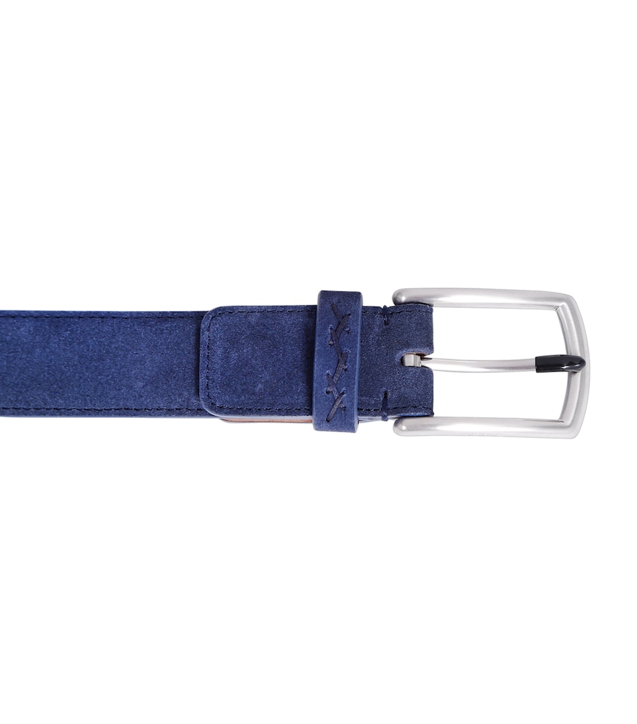 Suede Triple Stitch Belt BLUE Image 3