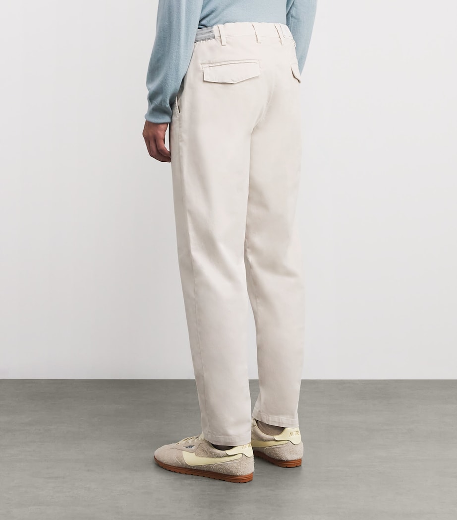 Stretch-Cotton Garment-Dye Trousers SABBIA Image 4