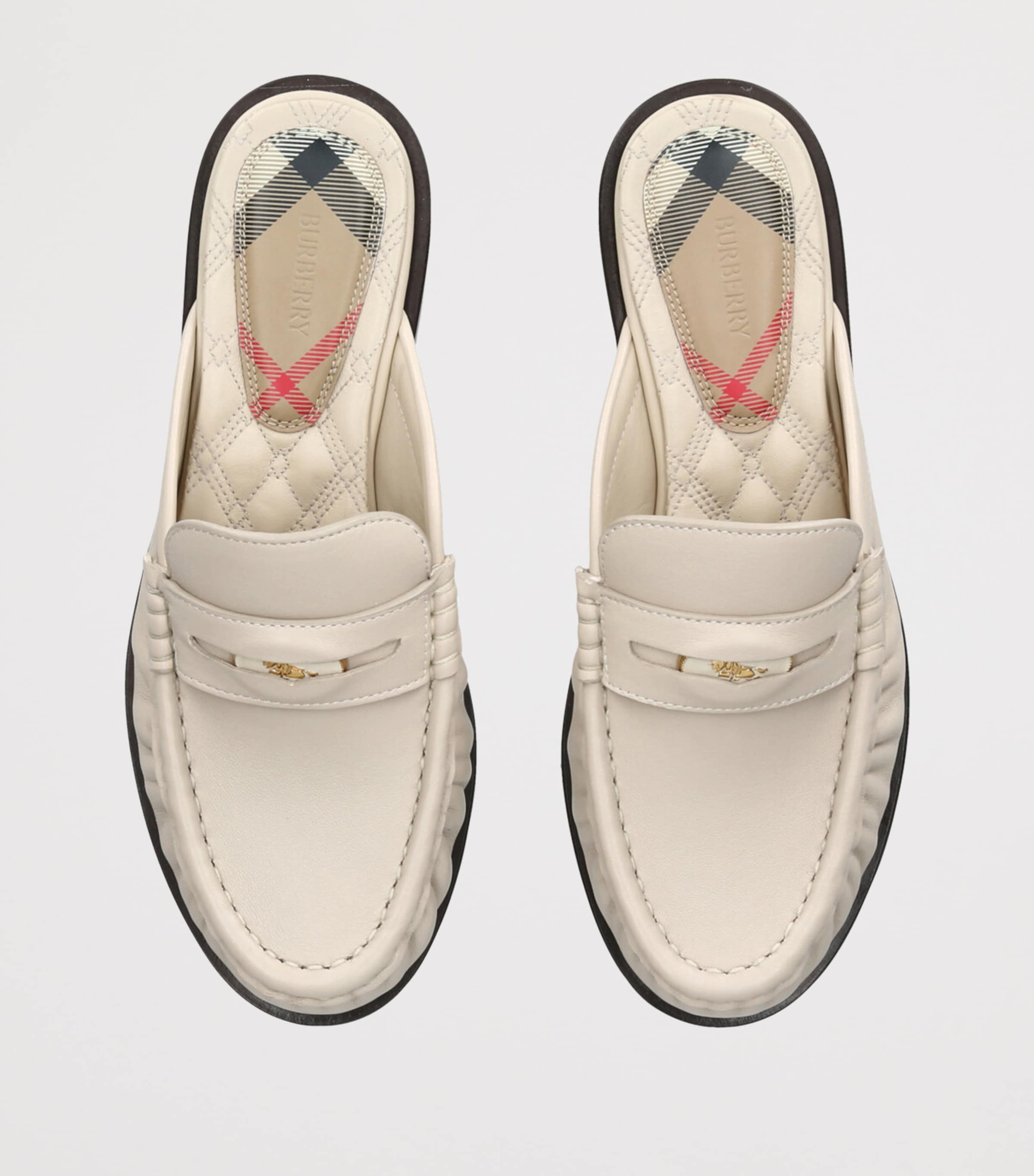 Leather Cadet Mules 10 BONE Image 4