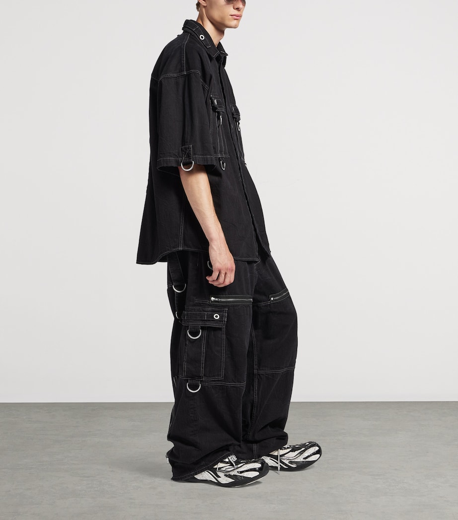 Distressed D-Ring Shirt 1071 Image 4