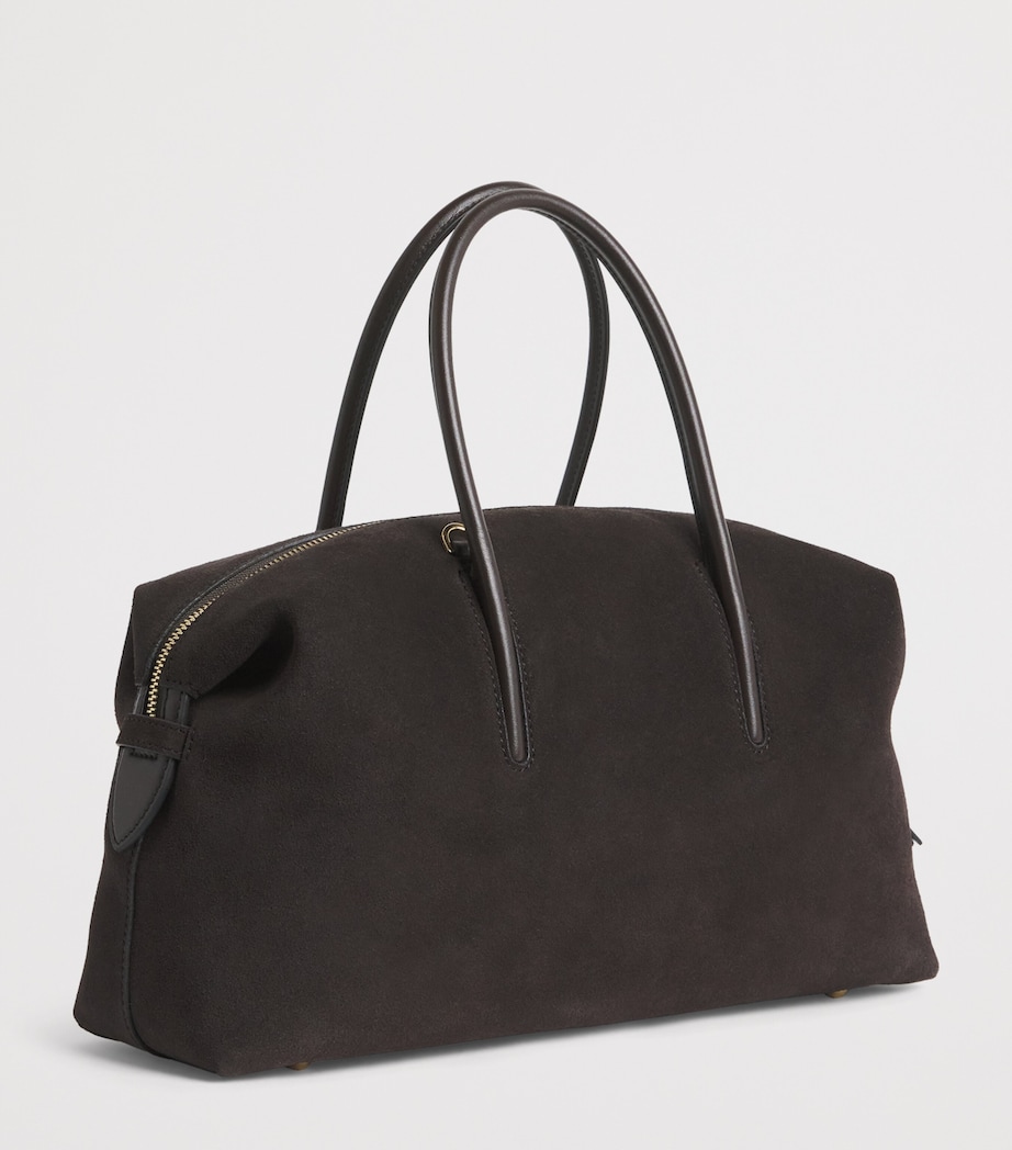 Medium Suede Stockholm Shoulder Bag DRK CHOC/DRK CHC F02 Image 3