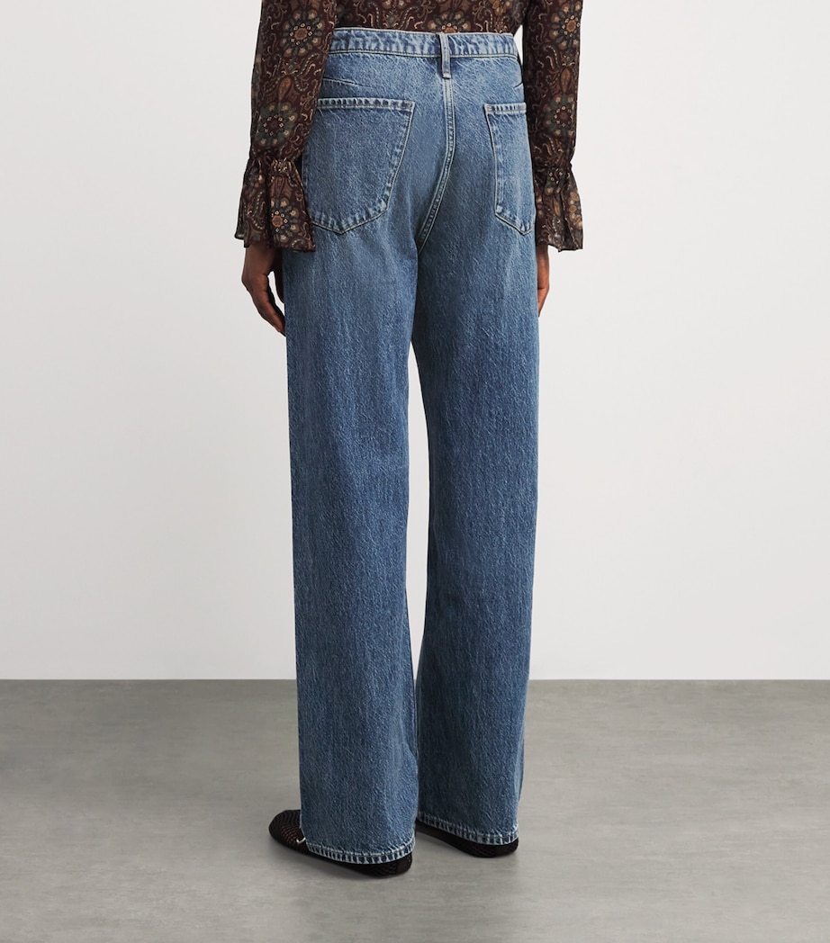 Drawstring Phoebe Wide-Leg Jeans DELCAN Image 4