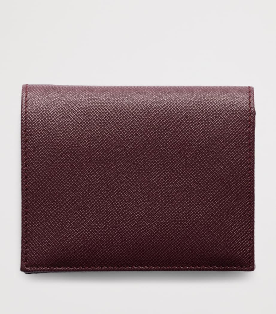 Small Saffiano Leather Bifold Wallet F0007 Image 3