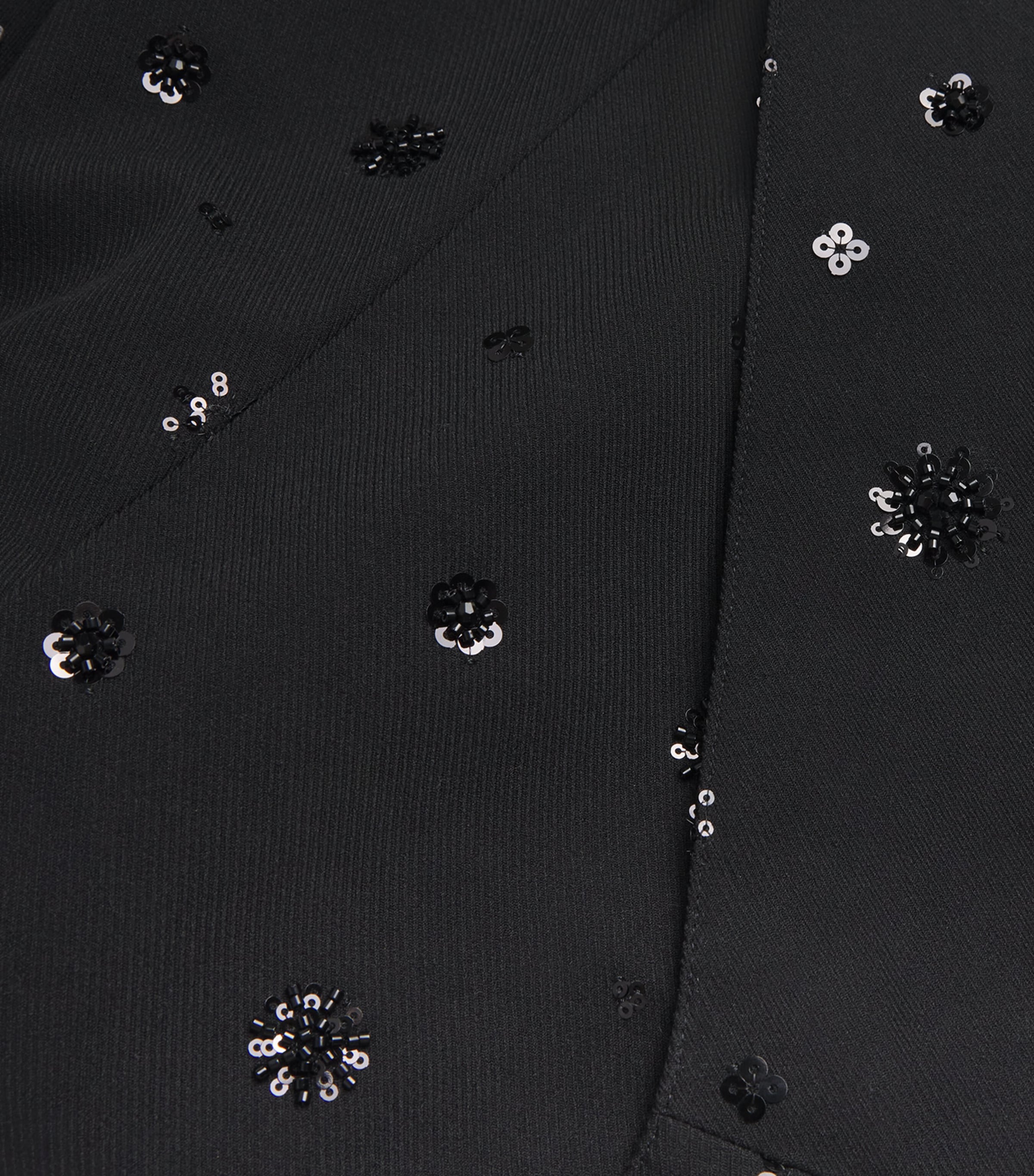 Embellished Straight Dungarees BLACK Image 5